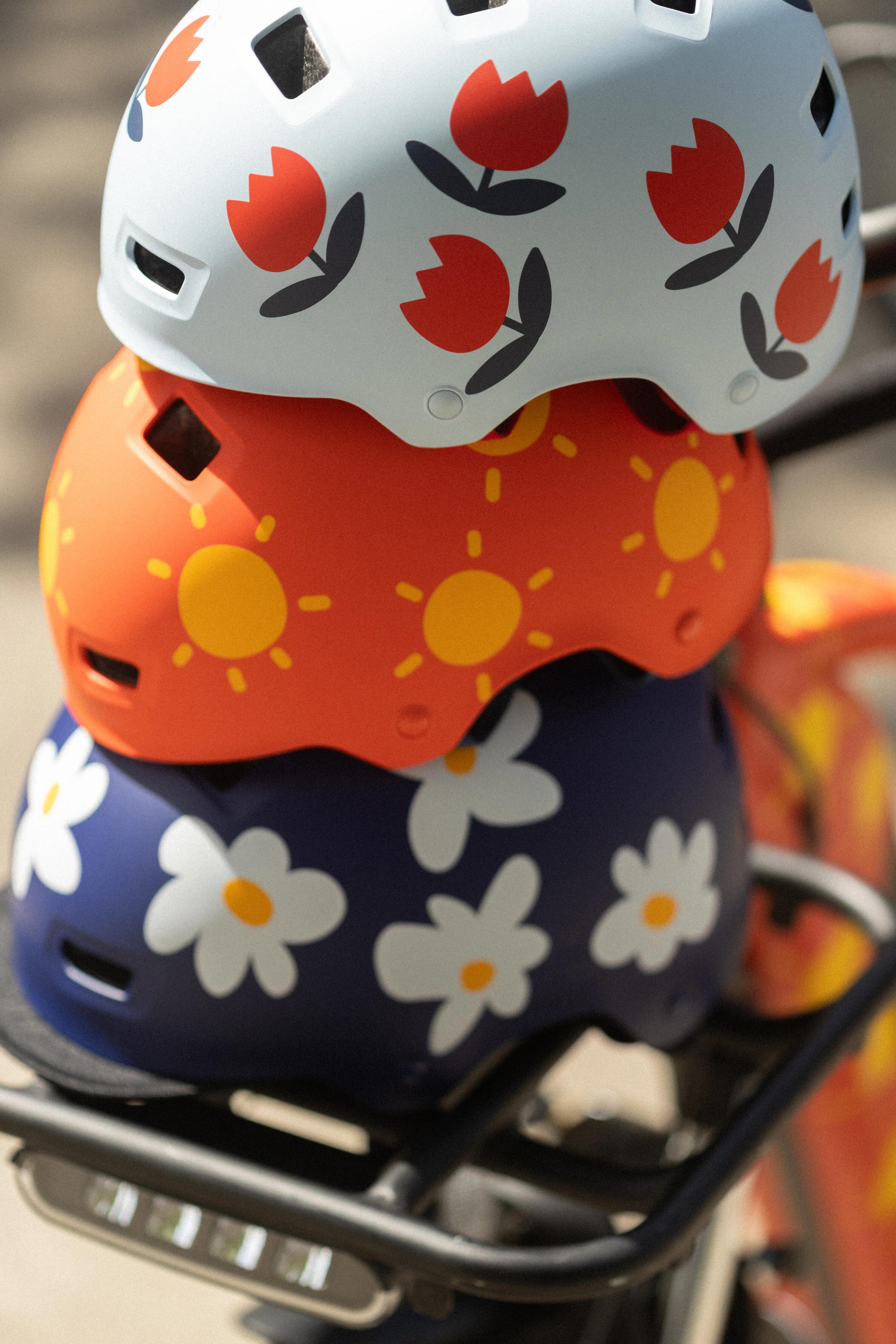 Casque vélo ville bol Mathilde Cabanas X Decathlon 15/16