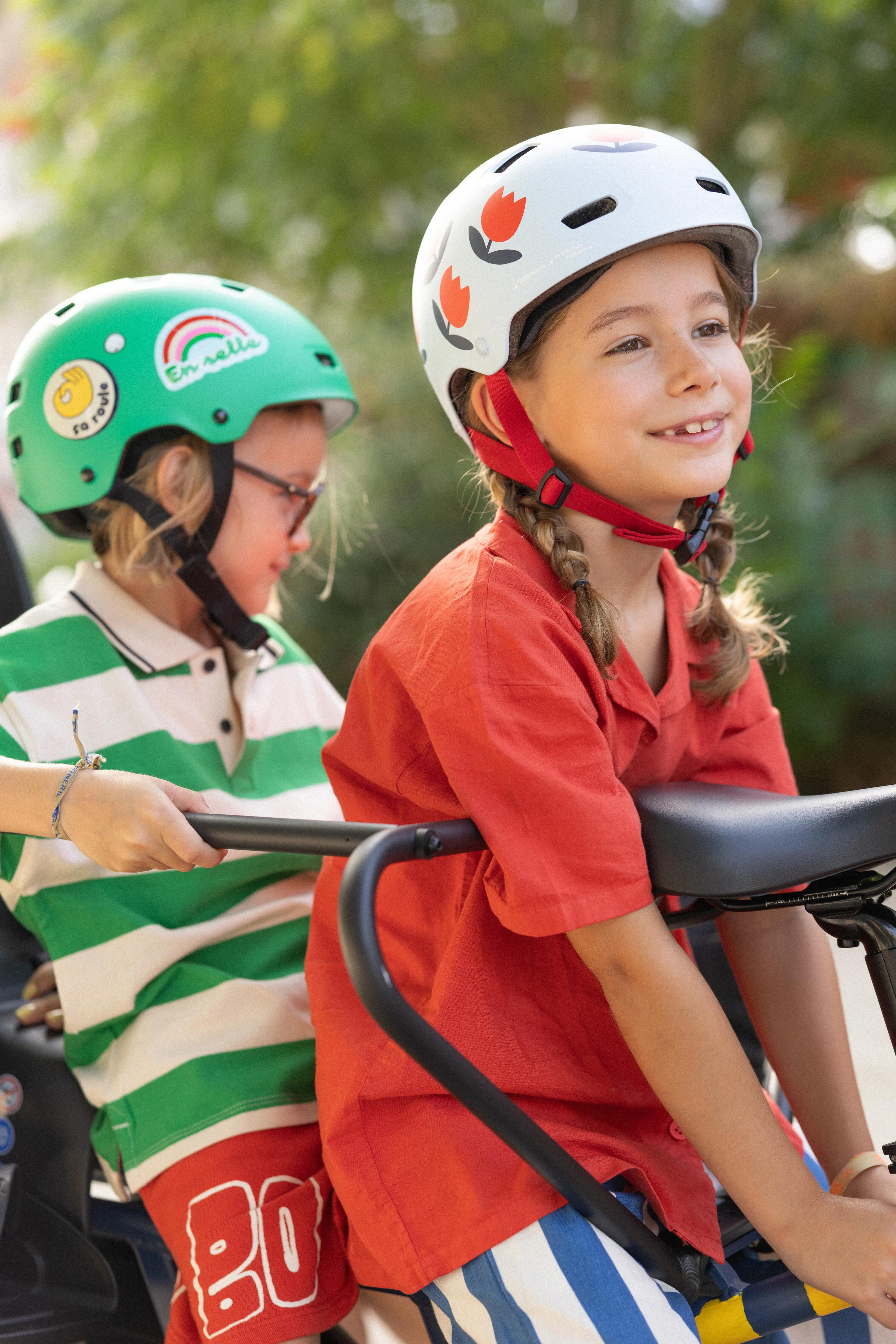 Autocollants casque vélo Mathilde Cabanas X Decathlon 4/6