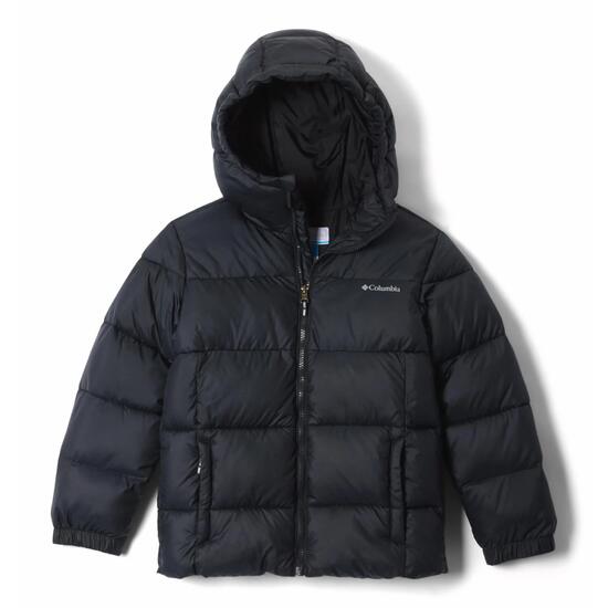 DOUDOUNE CHAUDE ENFANT 7-15 ans, PUFFECT HOODED JACKET NOIR COLUMBIA