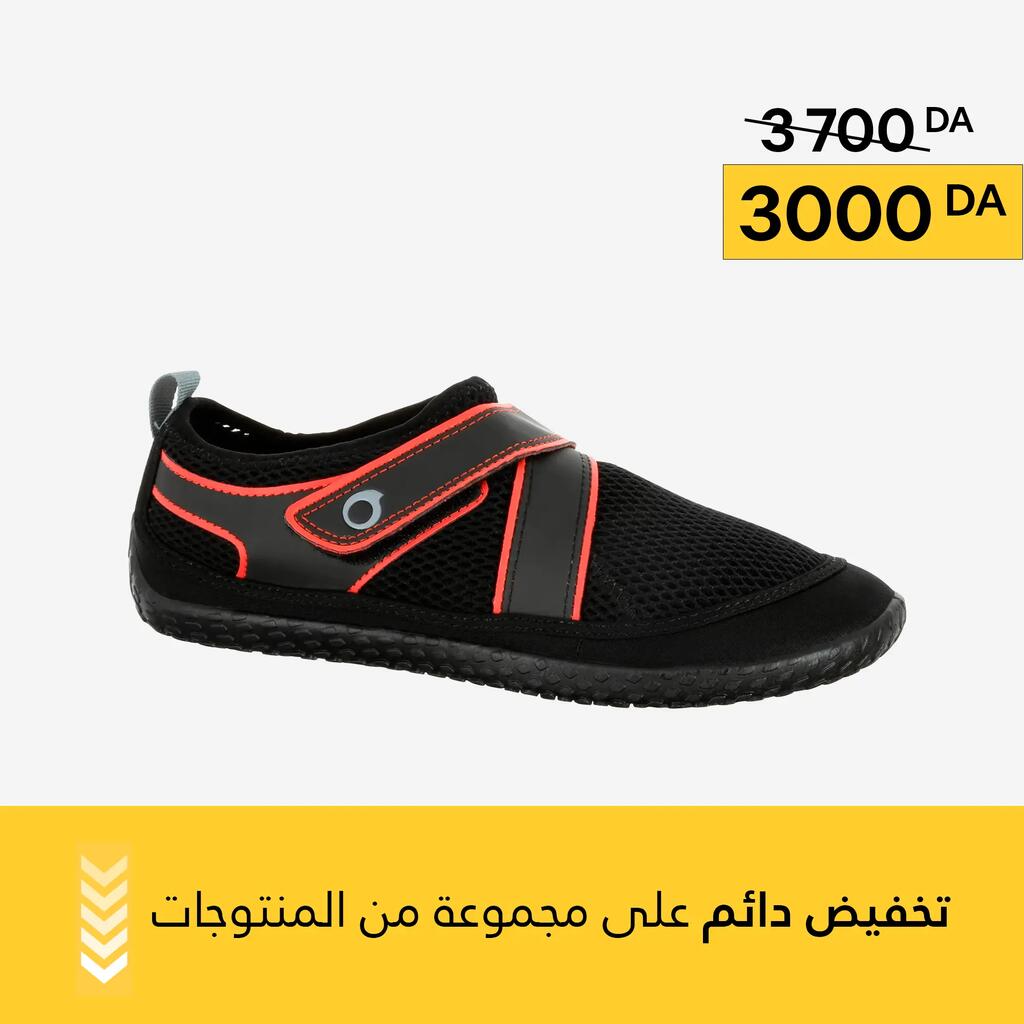 Chaussures aquatiques avec scratch Adulte - Aquashoes 500 noir