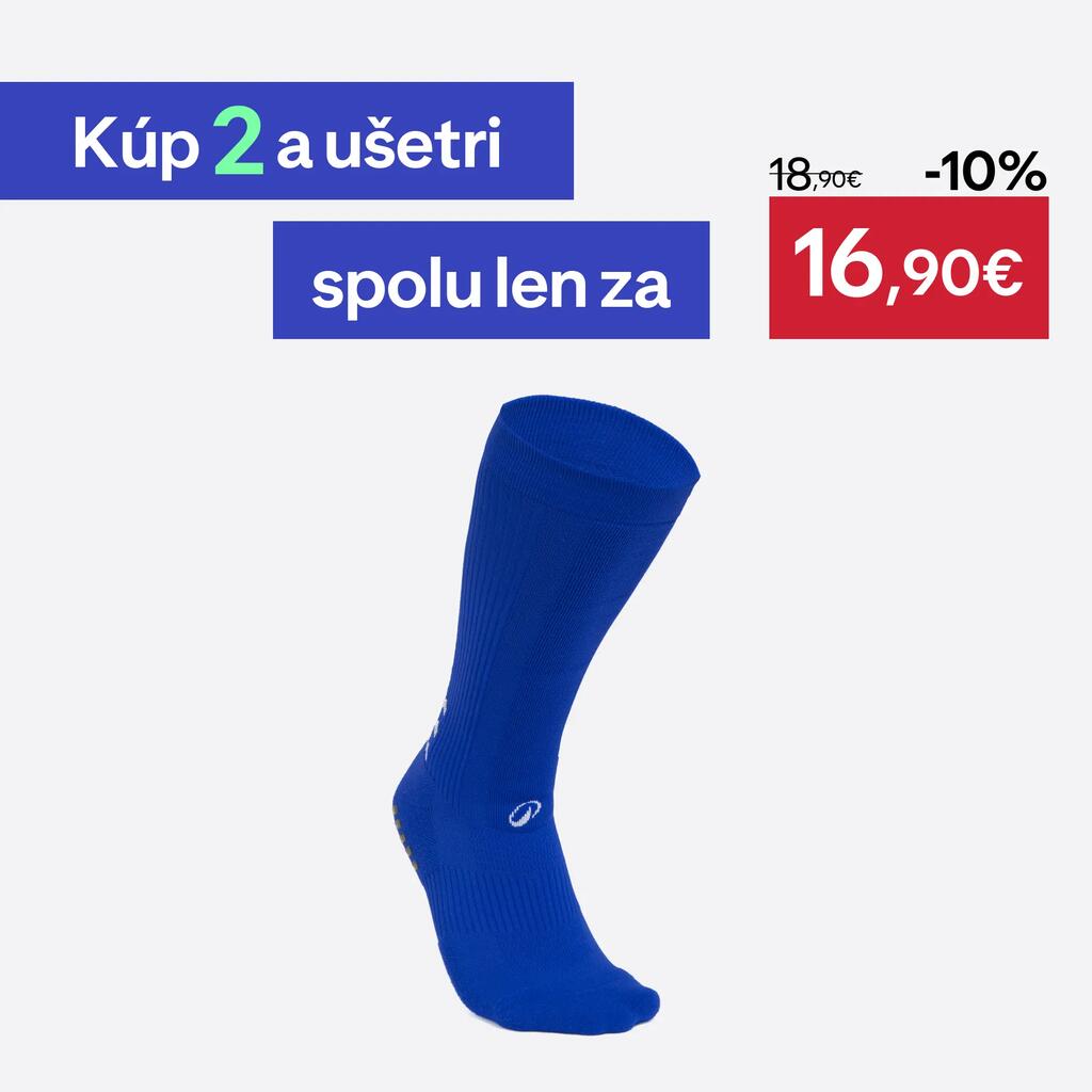Protišmykové futbalové ponožky Viralto II Mid stredne vysoké modré