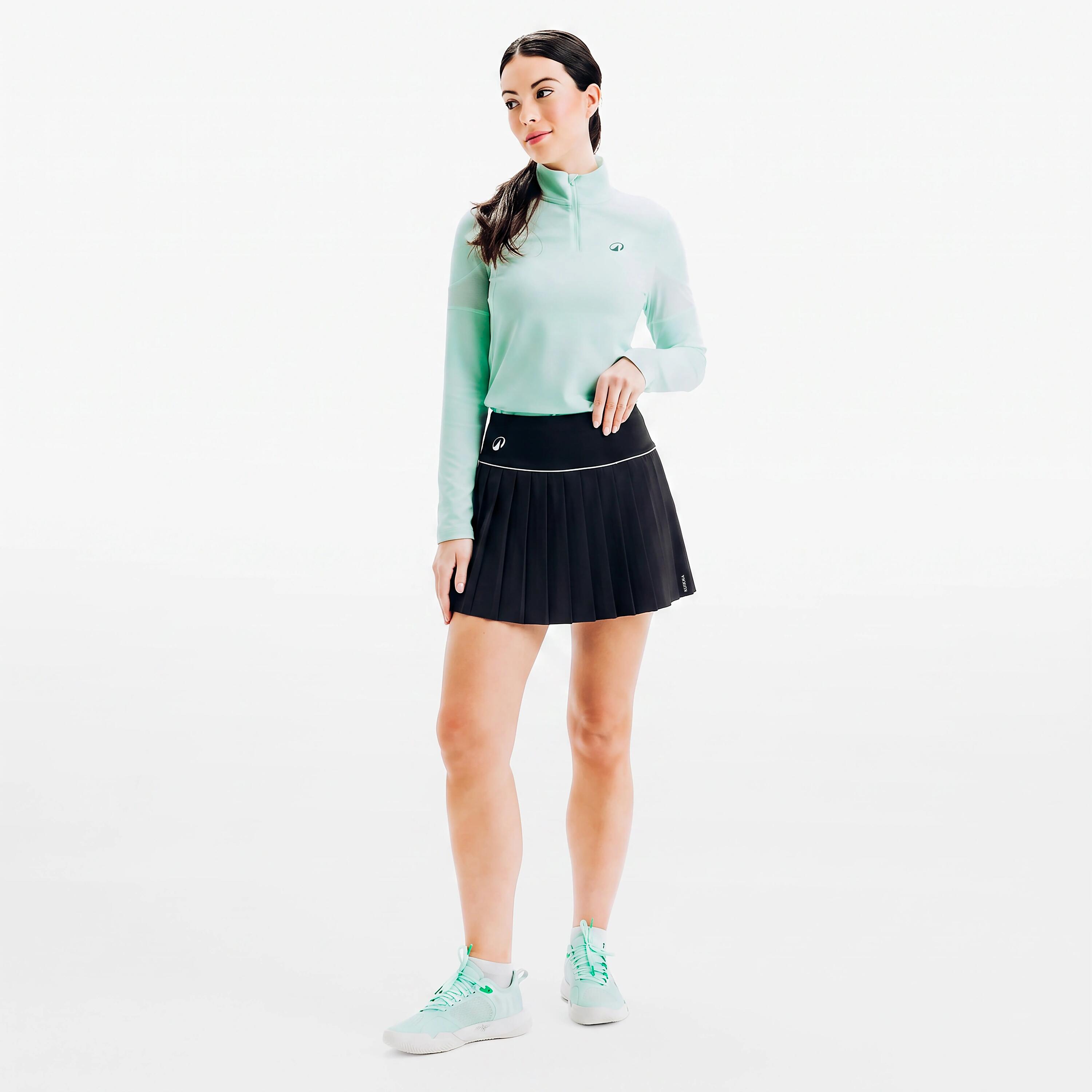 Plisseerock für Damen, TSK Pleated, Schwarz 2/6