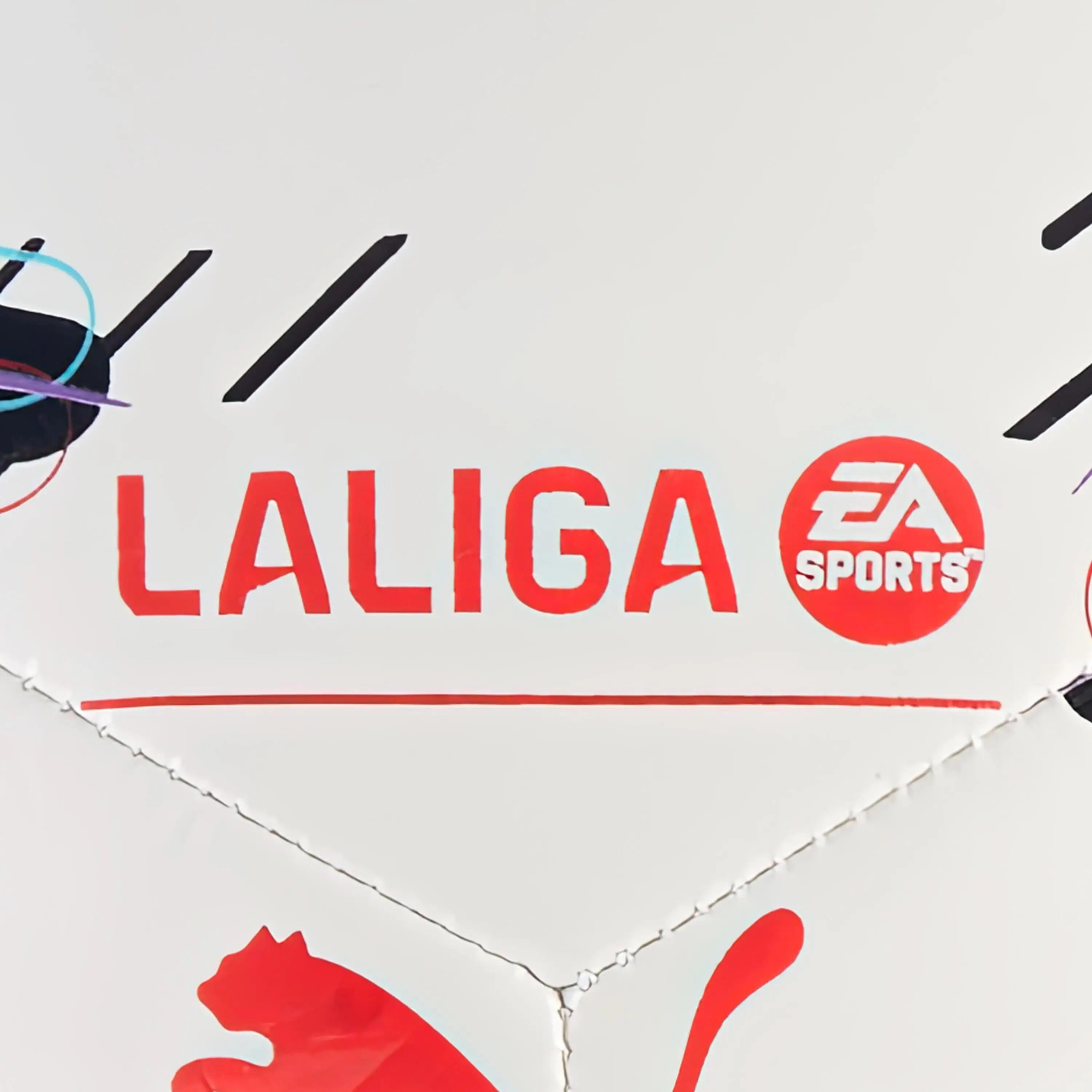Piłka do piłki nożnej STELLAR Play LALIGA PUMA White-multicolo 3/3