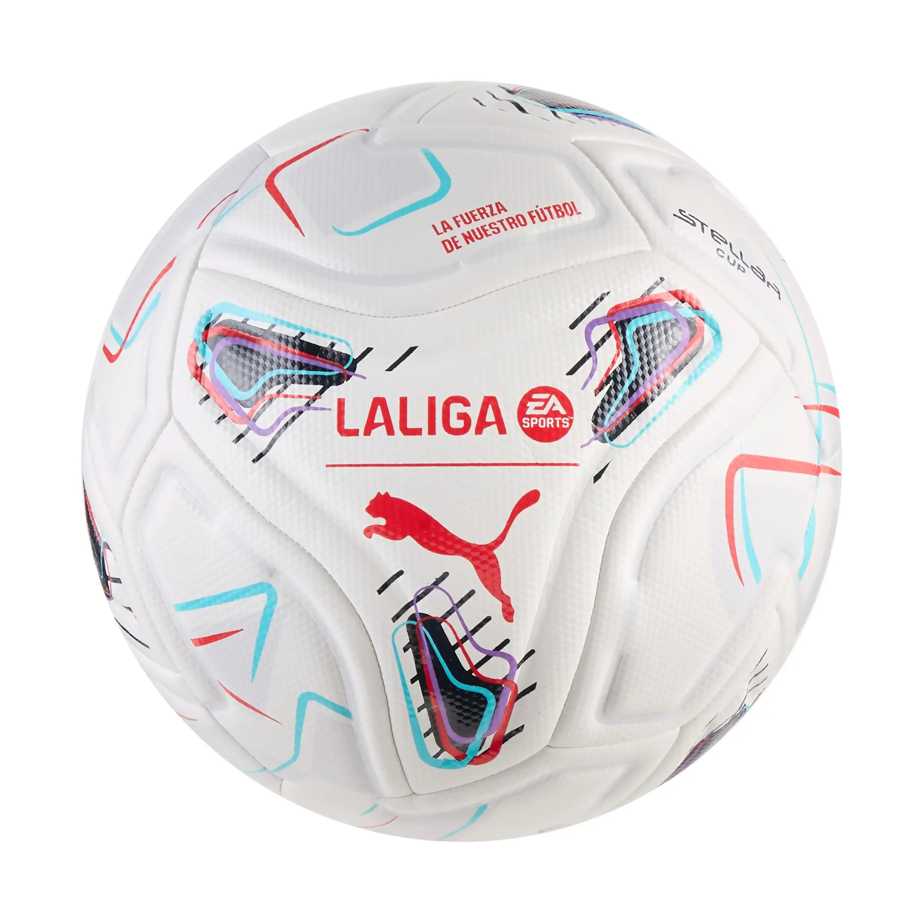Piłka do piłki nożnej STELLAR Cup LALIGA PUMA White-multicolor