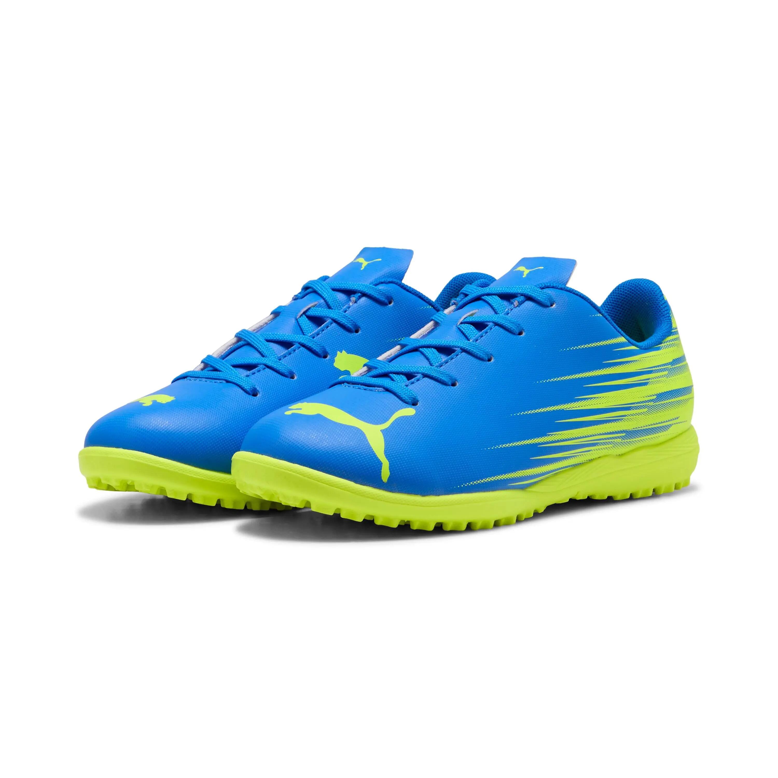 Buty do piłki noznej Turfy PUMA ATTACANTO II TT Jr Ultra Blue-Lime Squee 6/6