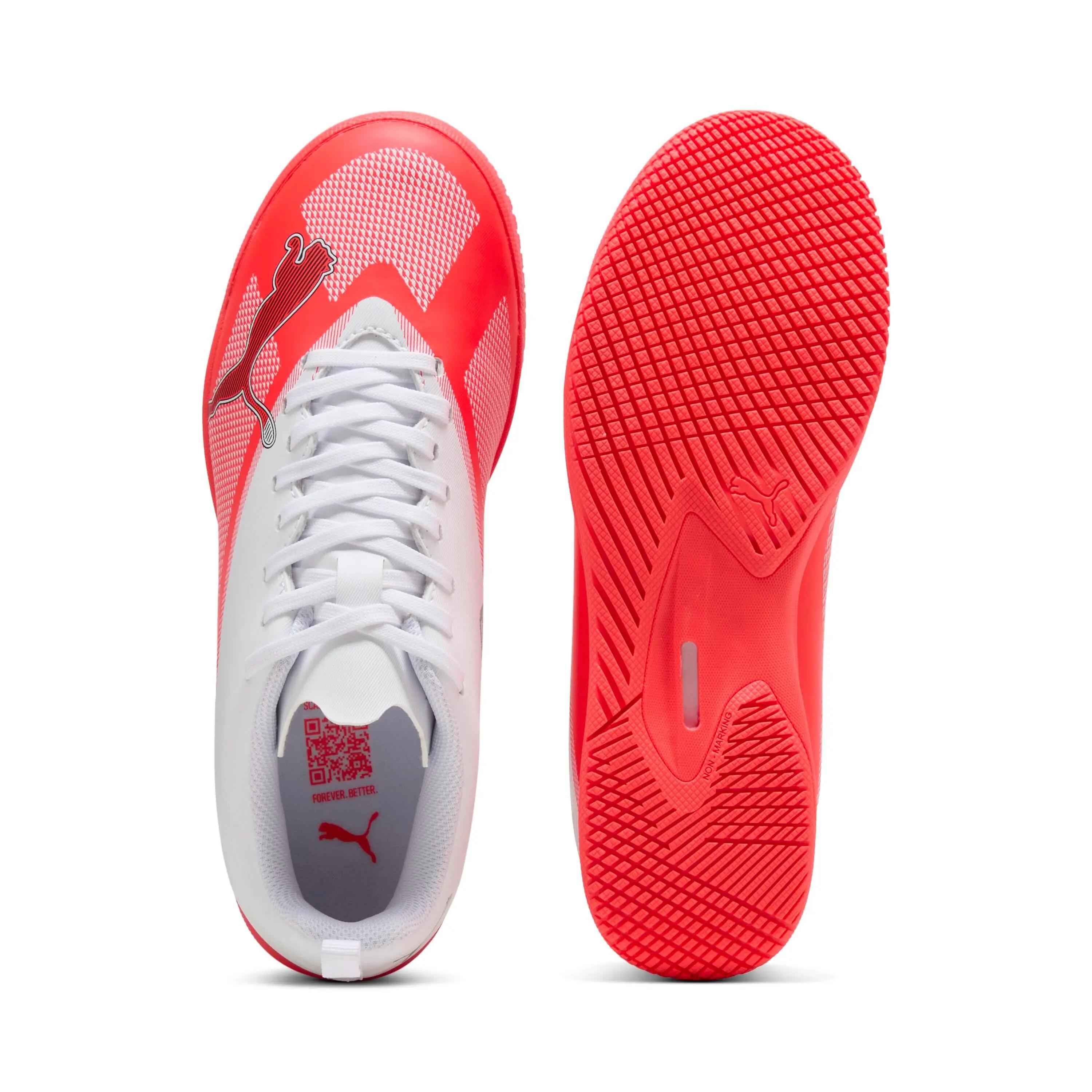 Buty dla dzieci do piłki nożnej halówki PUMA ULTRA 7 PLAY IT Jr Ultra Red-black 3/6