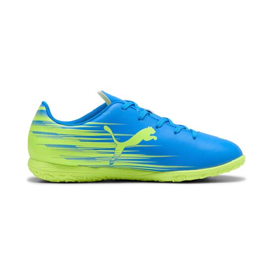 Buty dla dzieci do piłki nożnej halówki PUMA ATTACANTO II IT Jr Ultra Blue-Lime