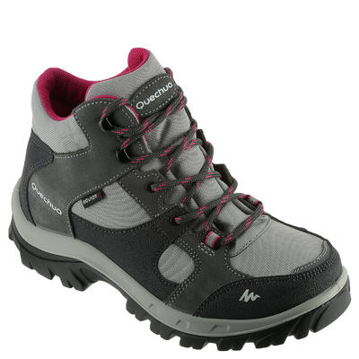 Hoge wandelschoenen waterdicht quechua forclaz 500 kinderen roze