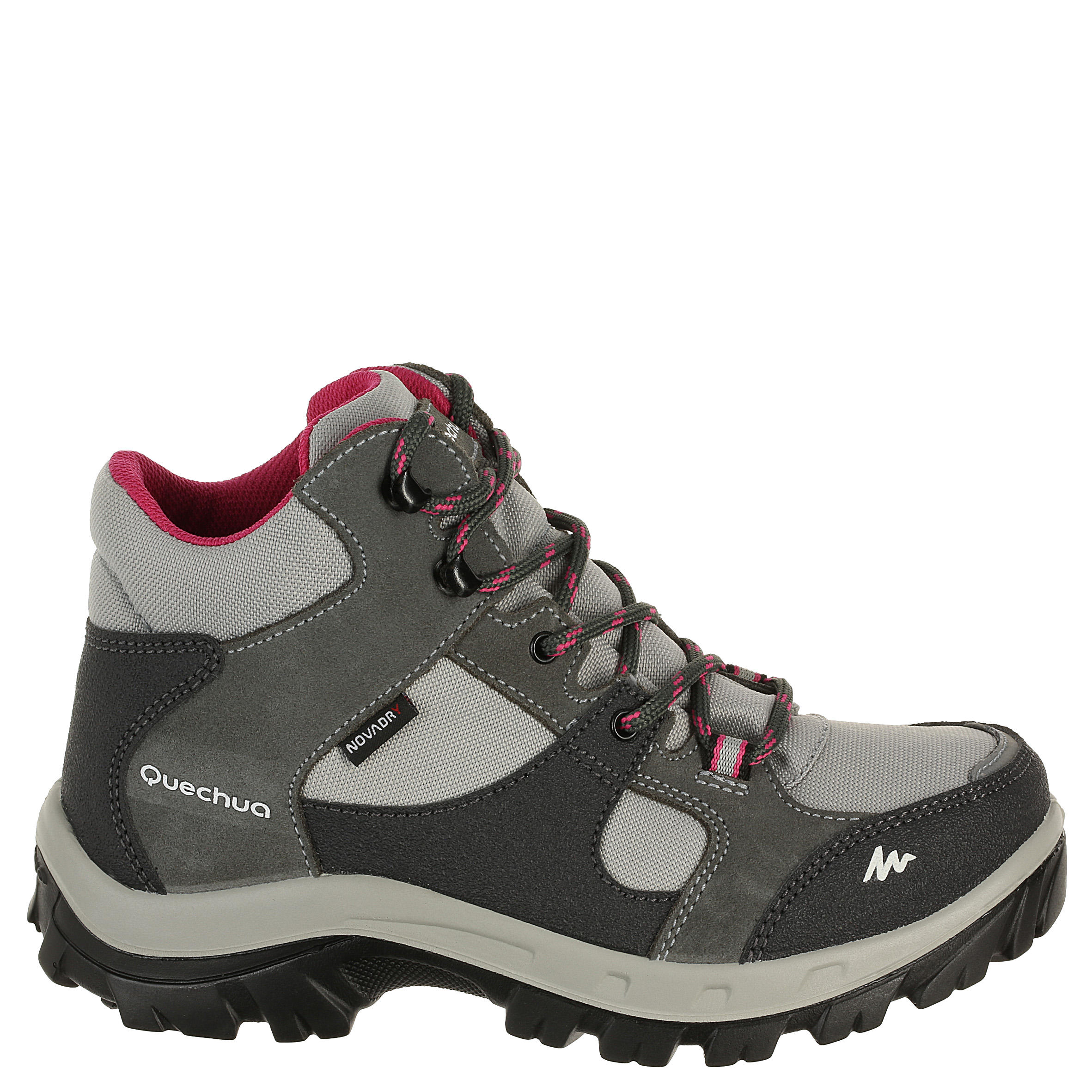 Hoge Wandelschoenen Waterdicht Quechua Forclaz 500 Kinderen Roze 2/3