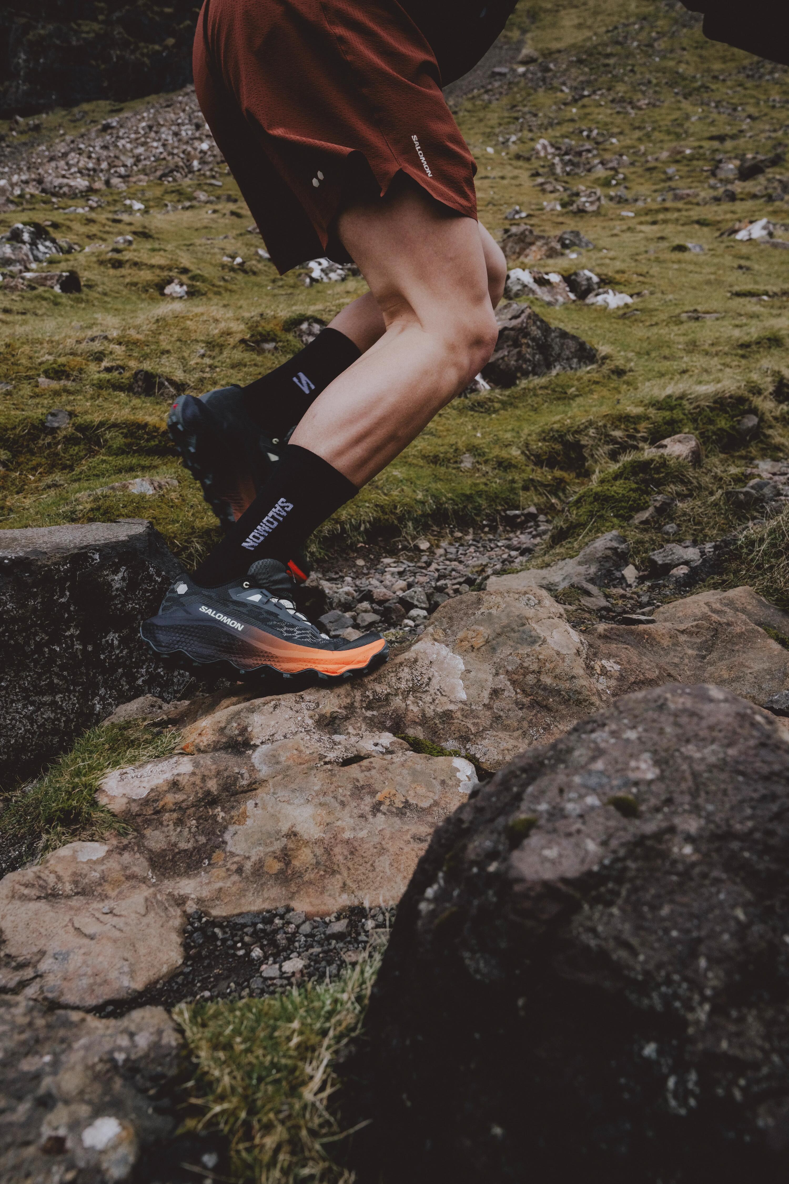 Trailrunning-Schuhe für Herren, Salomon Ultra Glide 4 Schwarz Grau Orange 3/10