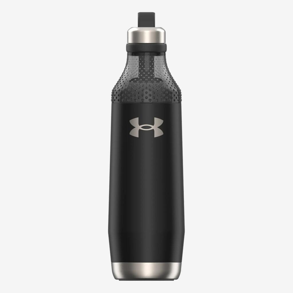 Insulated fitness water bottle, black