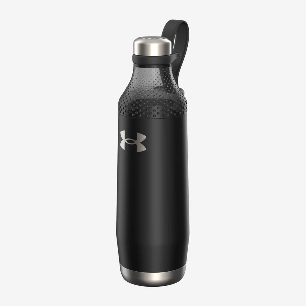 Insulated fitness water bottle, black