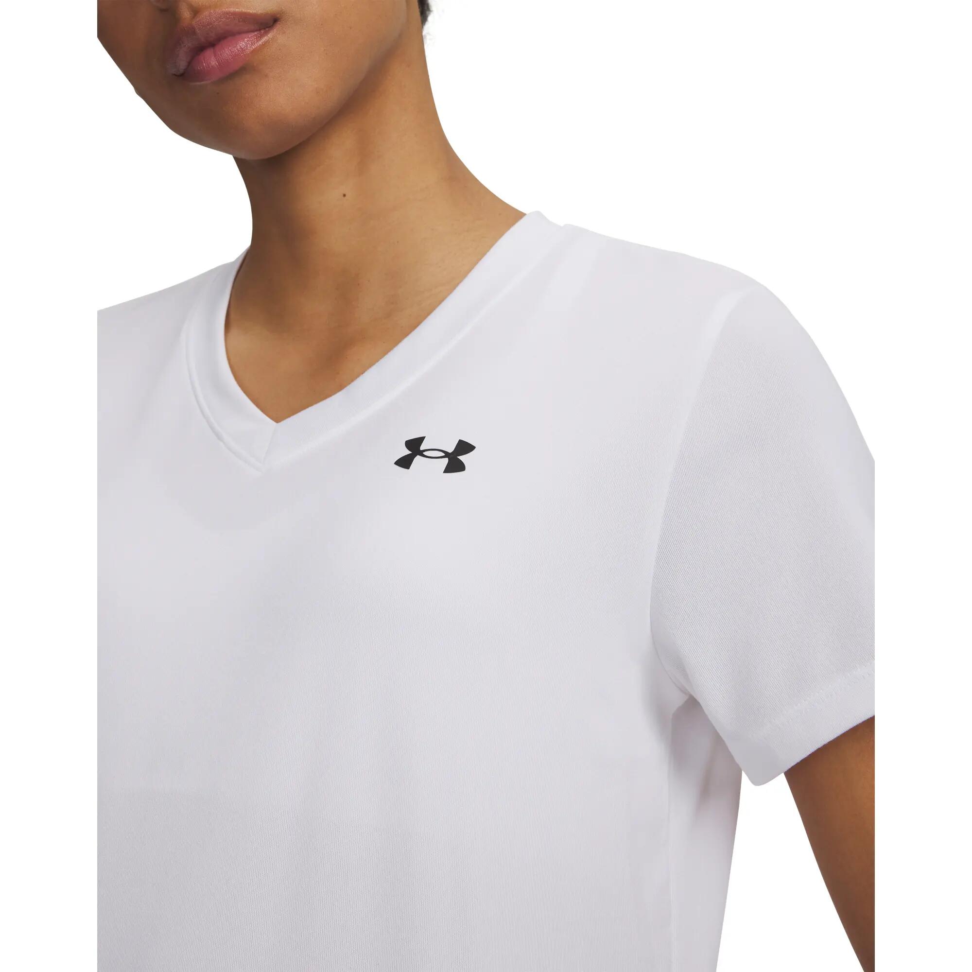 Camiseta Fitness Mujer Blanco Transpirable 3/5