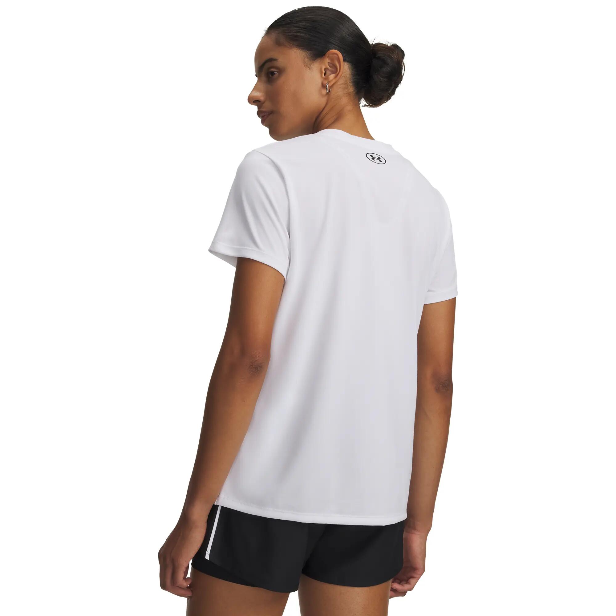 Camiseta Fitness Mujer Blanco Transpirable 2/5