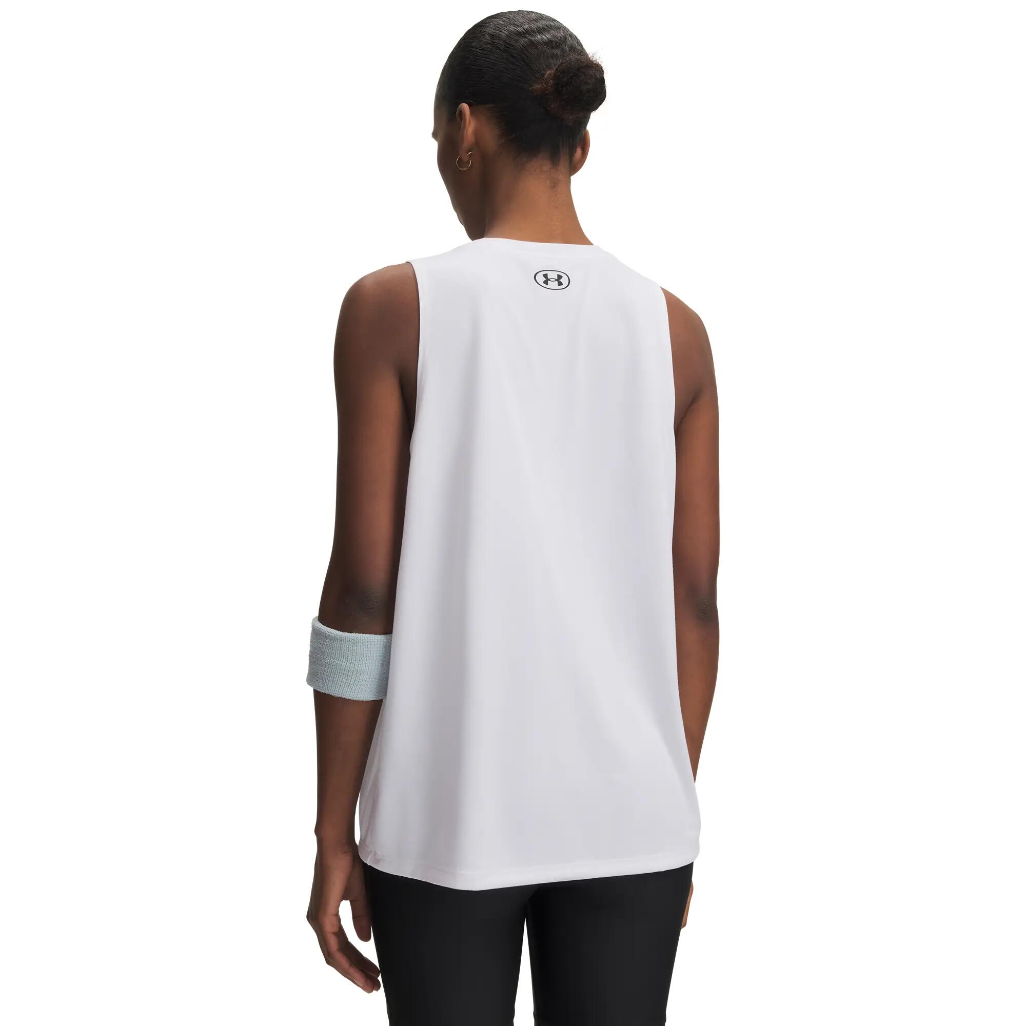 Canotta bianca Under Armour oversize traspirante 2/5