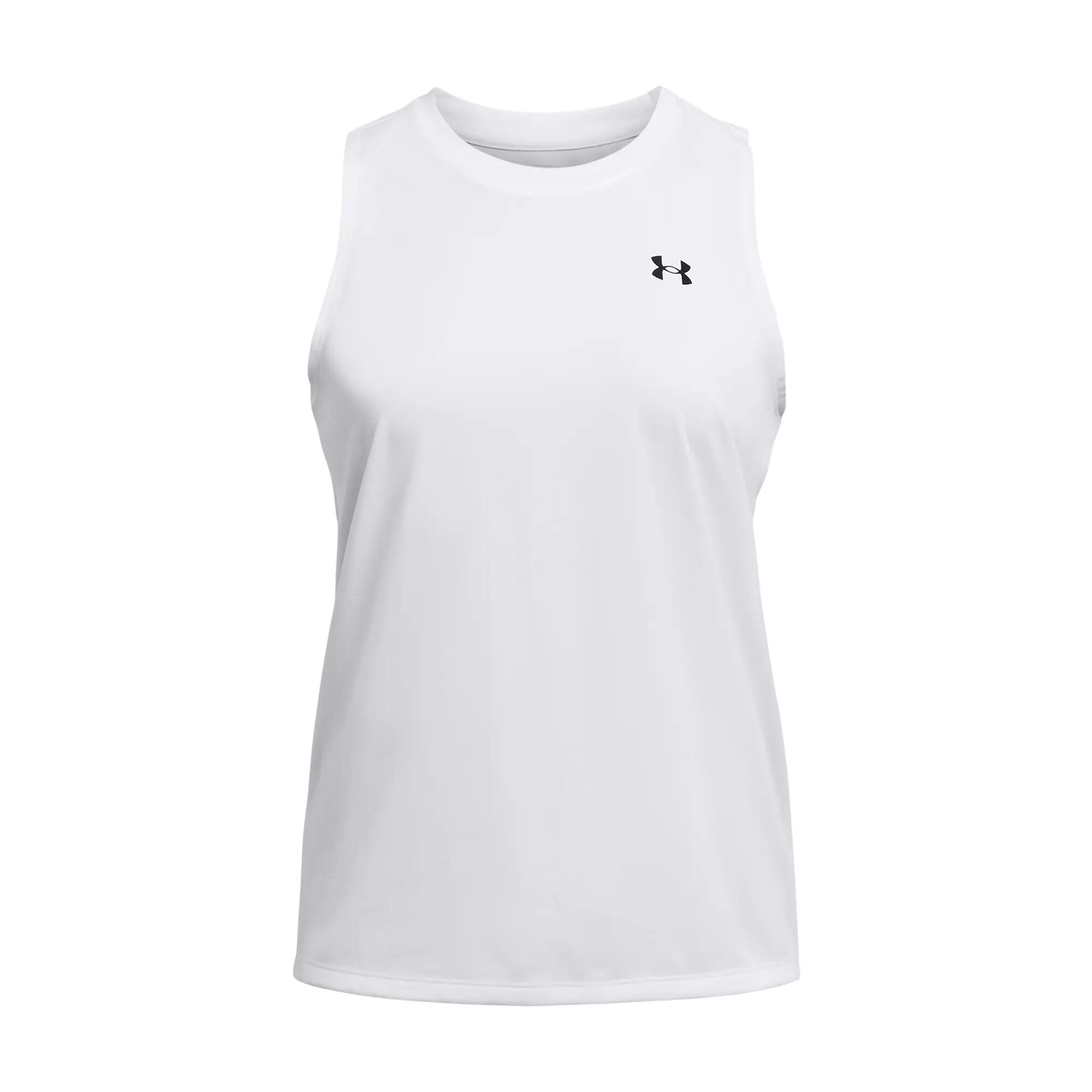 Canotta bianca Under Armour oversize traspirante 4/5