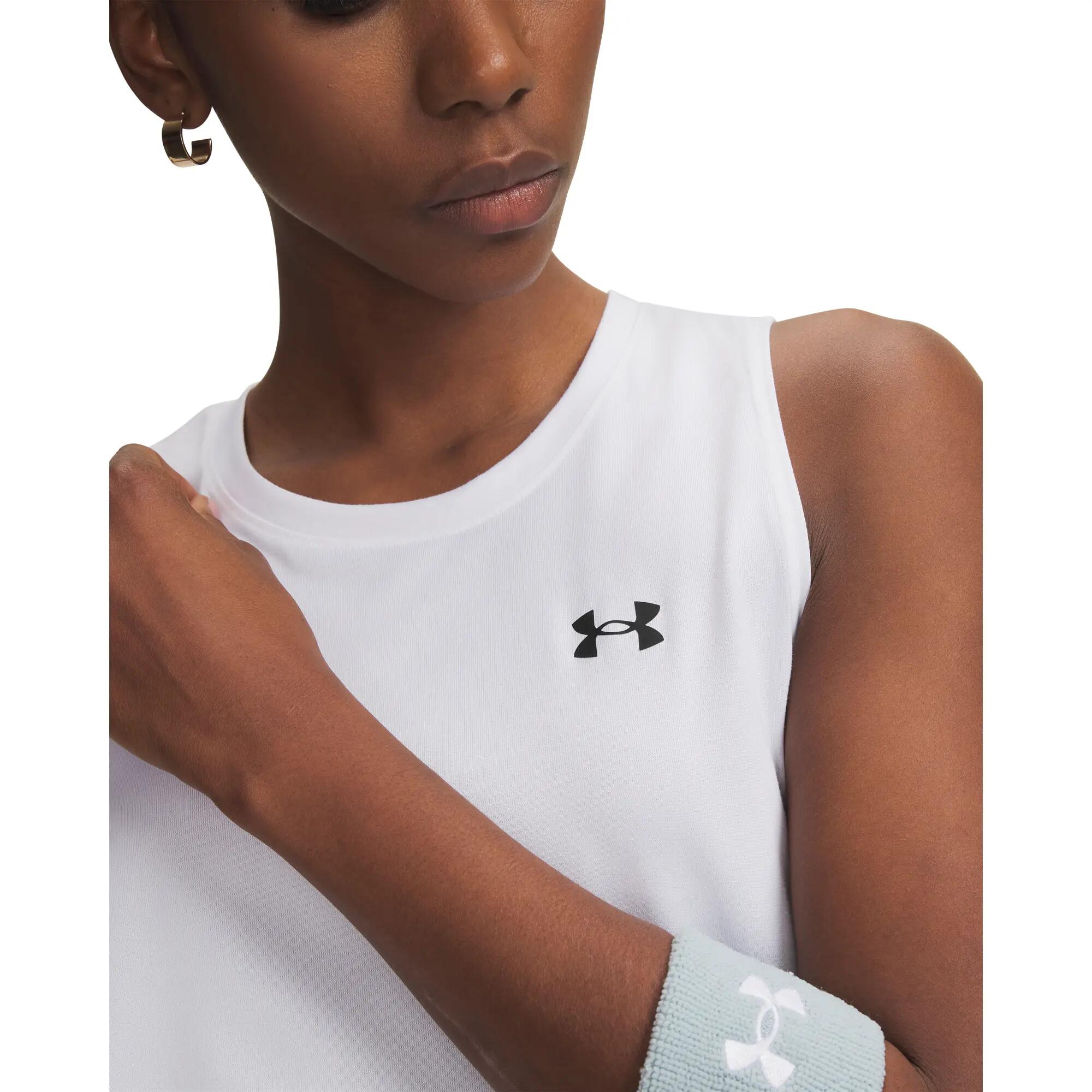 Canotta bianca Under Armour oversize traspirante 3/5