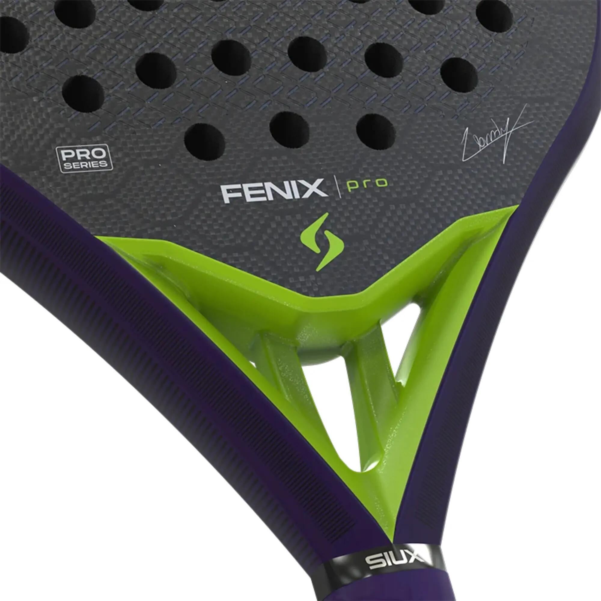 Pala de pàdel SIUX Fenix Pro 2026 Glow Purple. Ausburguer. 3/5