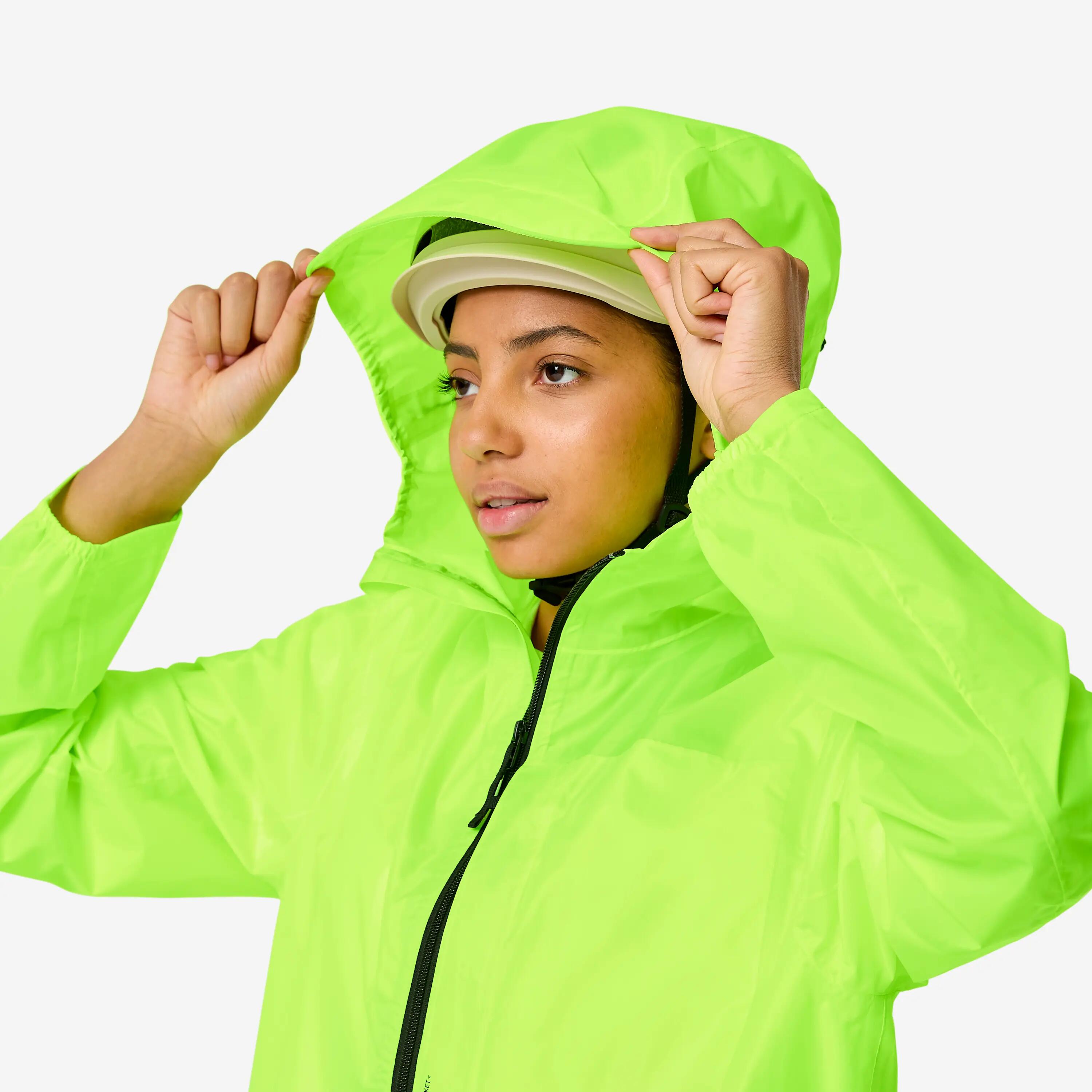 Unisex cyklistická pláštěnka 120 pro viditelnost ve dne 7/11