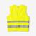 GILET DE SECURITE HAUTE VISIBILITÉ VELO JAUNE FLUO