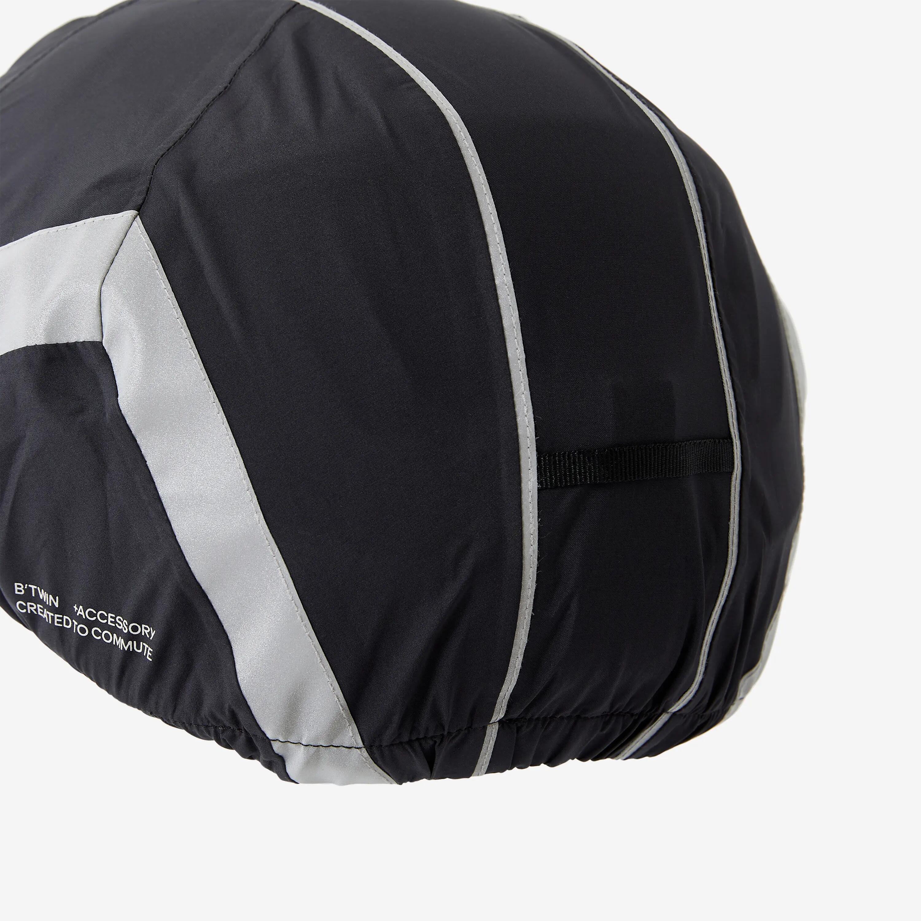 Funda Casco 940 Negro Impermeable Visibilidad Nocturna 3/5