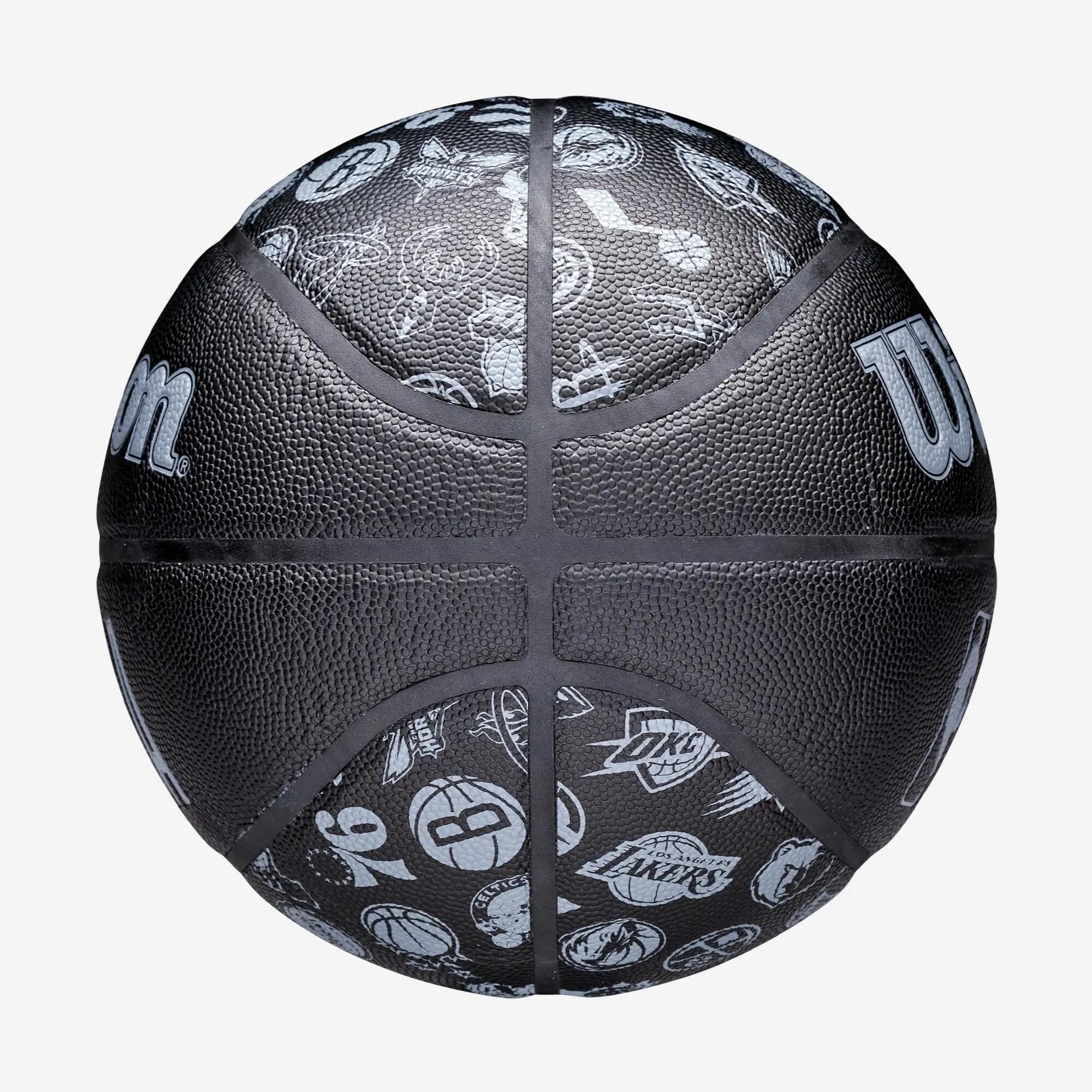 Basketbalový míč All Team s logy týmů NBA velikost 7 5/7