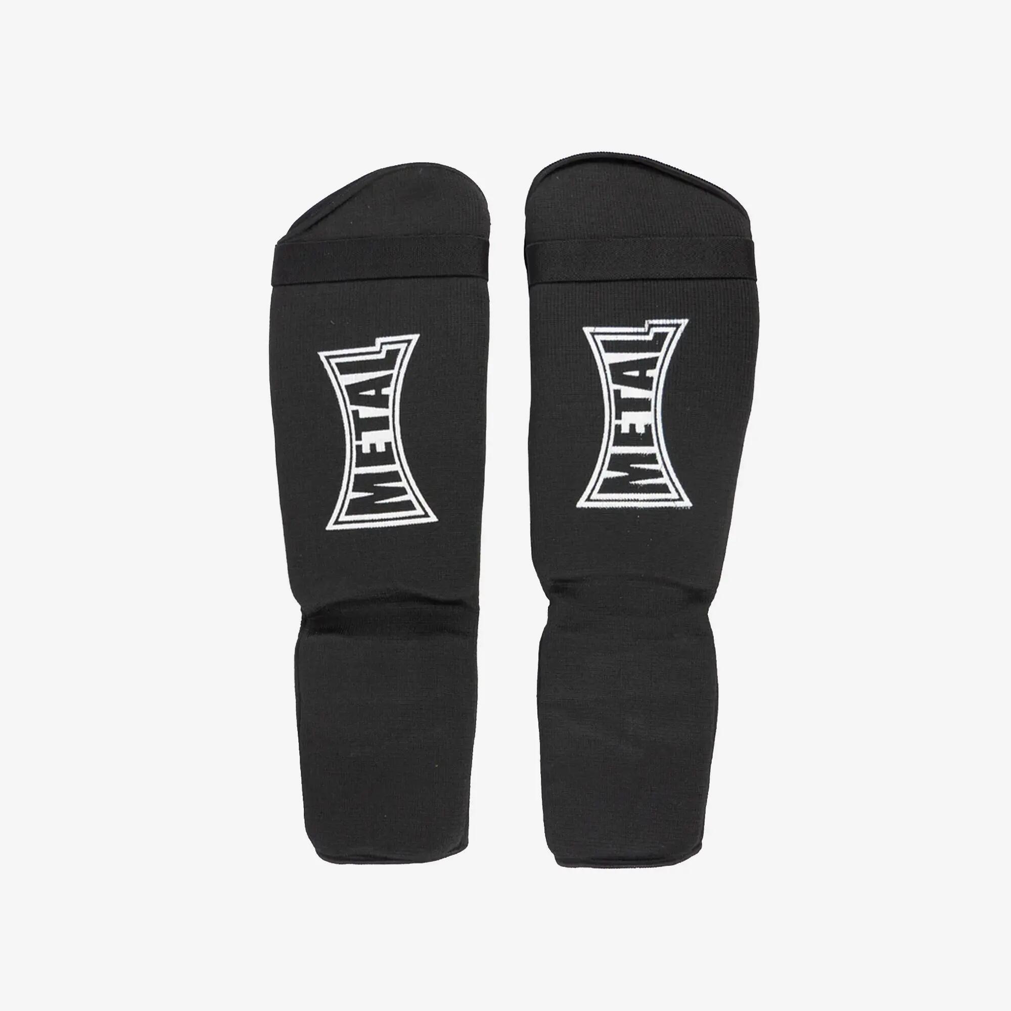 Protège-tibias et pieds coton élastique Mixte Noir 4/4