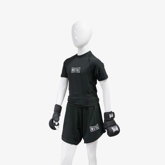 Rashguard de compression Mixte Enfant Noir