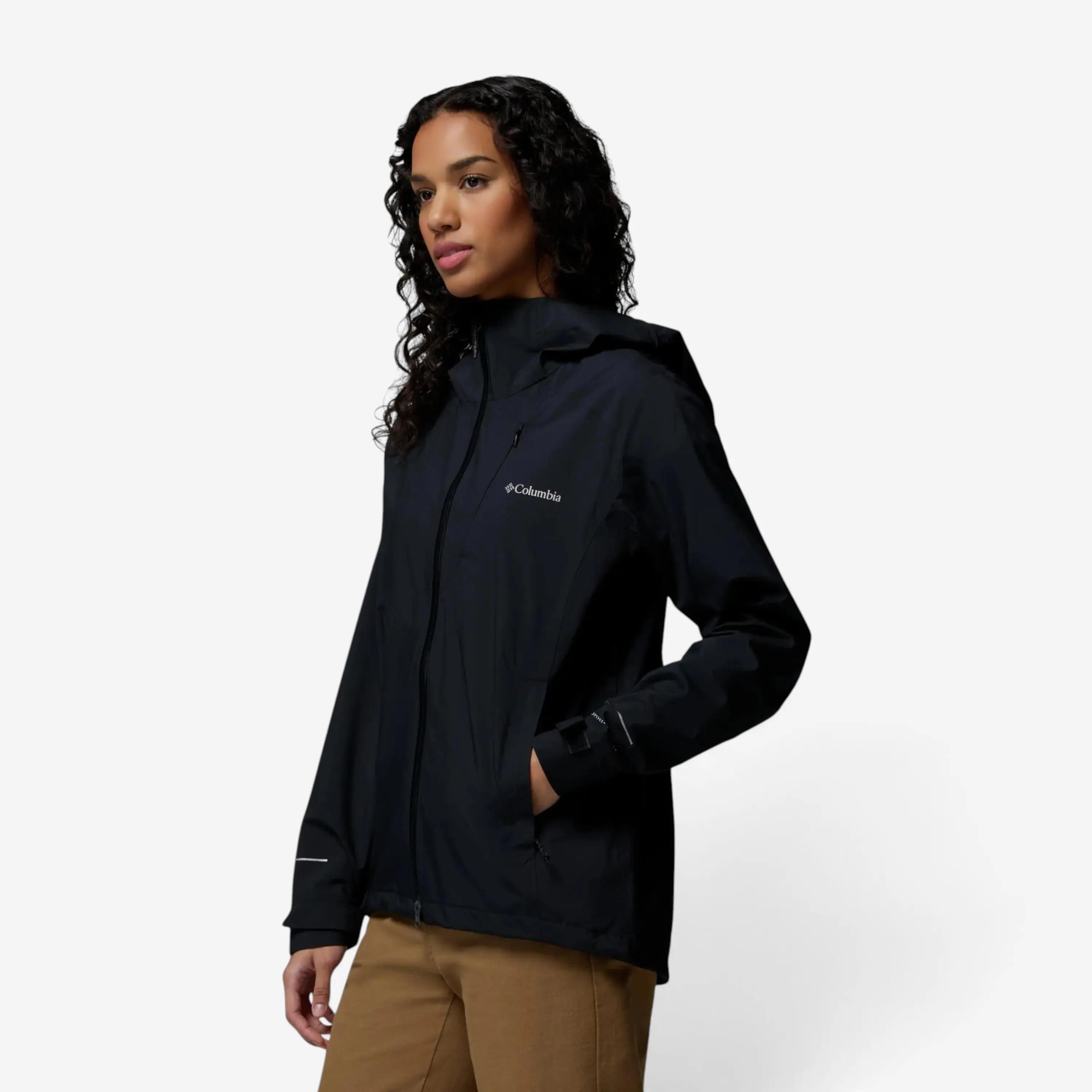 Giacca trekking donna Columbia TRAILBORNE impermeabile nera 2/13