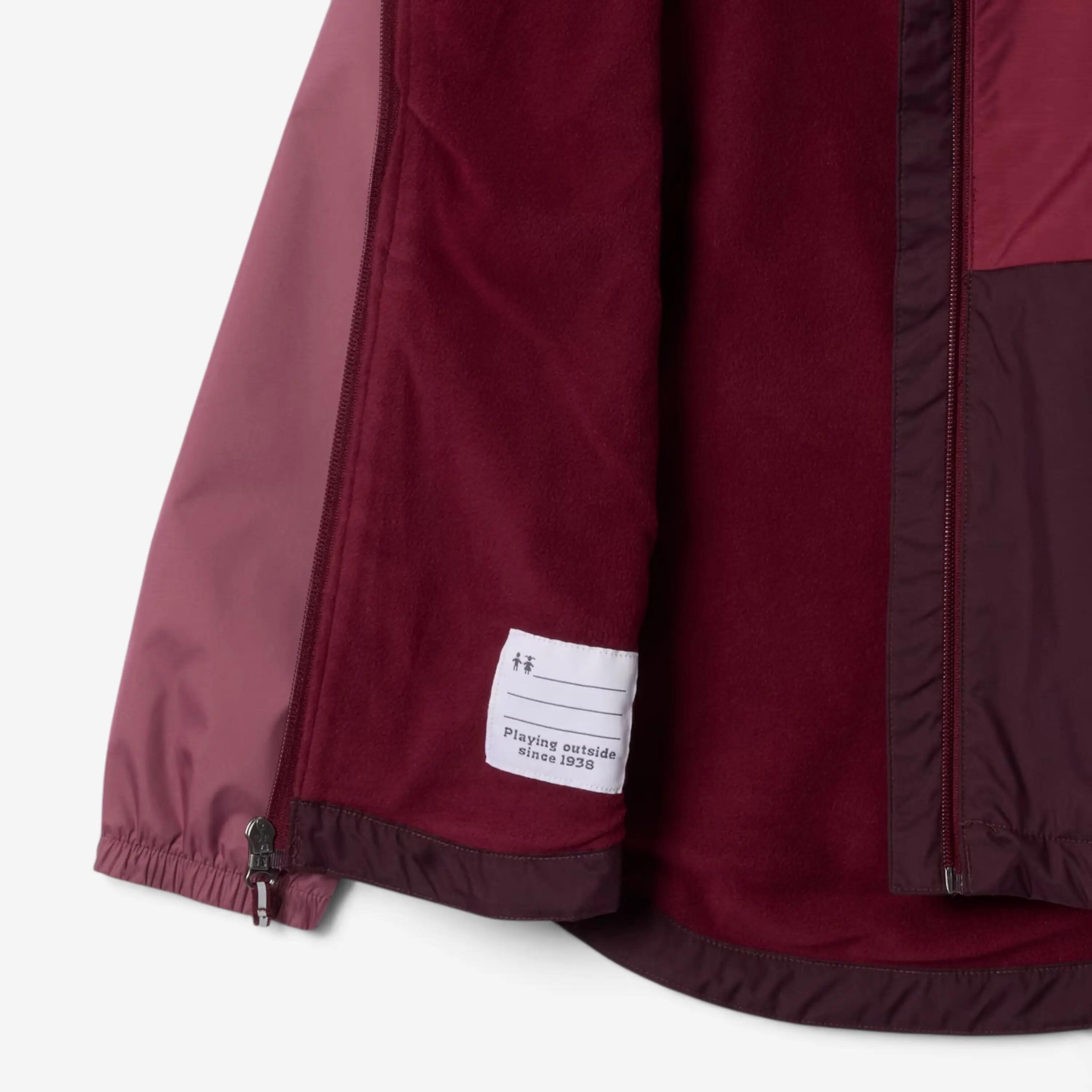Wasserdichte Kinderjacke Columbia Rainy Trail, Mauve 3/3