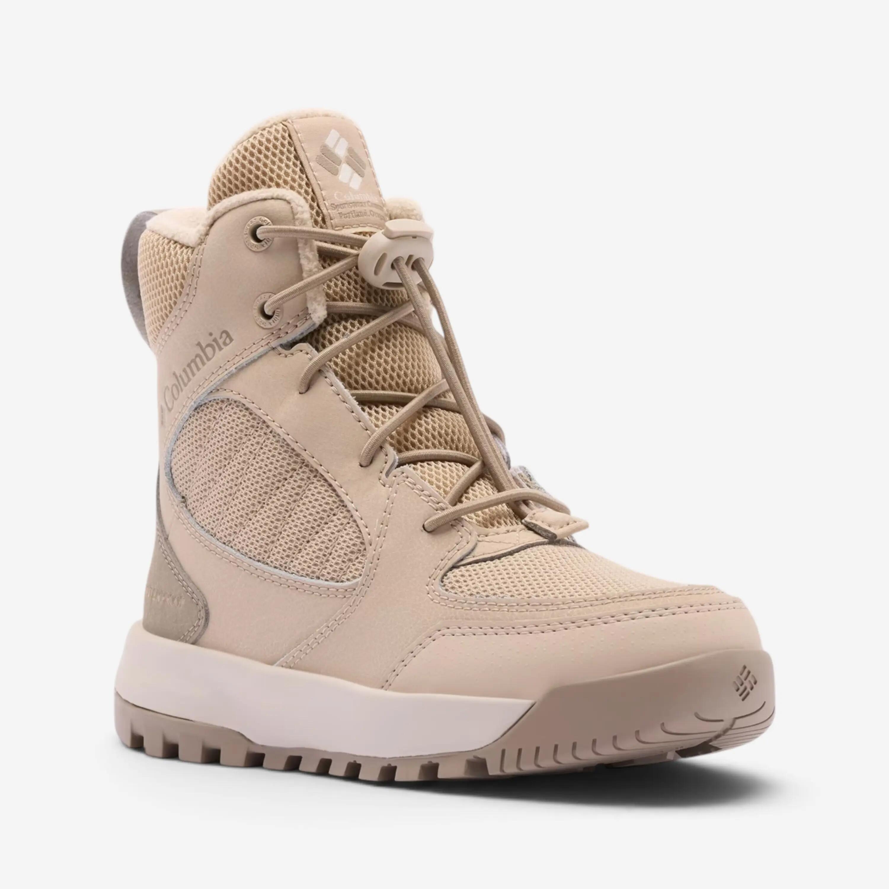 Chaussures chaud Columbia Portlander beige fille 3/9