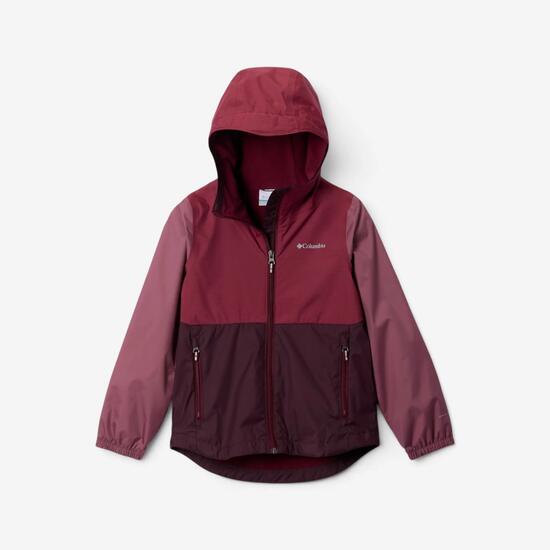 Veste imperméable Columbia Rainy trail mauve fille