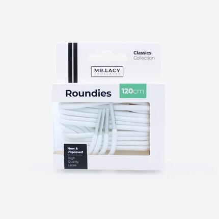 Lacets ronds blanc 120 cm lifestyle ultra résistants unisexe