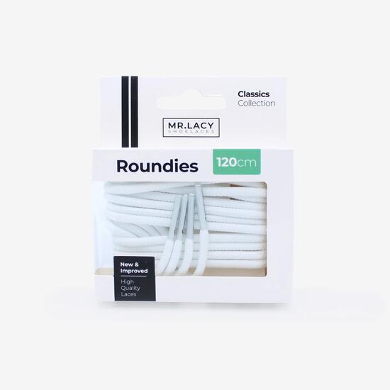 Lacets ronds blanc 120 cm lifestyle ultra résistants unisexe