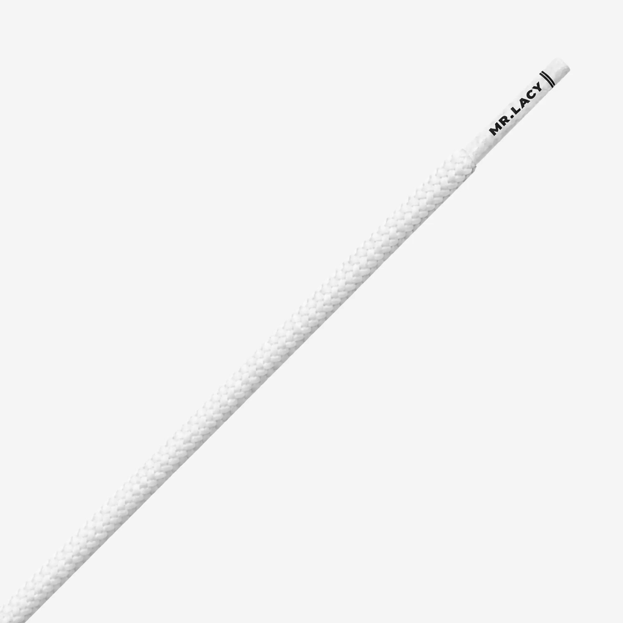 Lacets ronds blanc 120 cm lifestyle ultra résistants unisexe 3/3