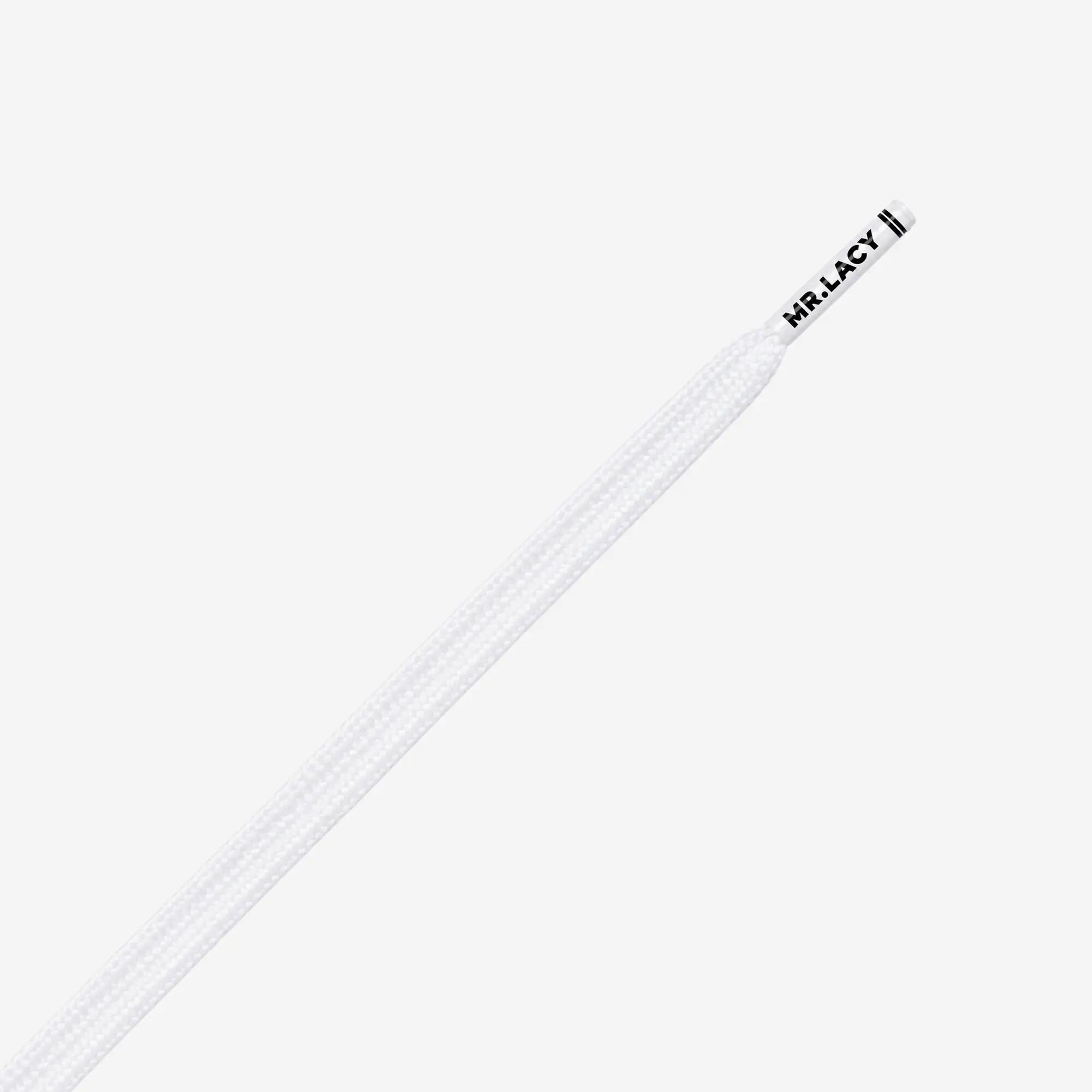 Lacets plats lifestyle premium unisexe, Runnies blanc 3/3