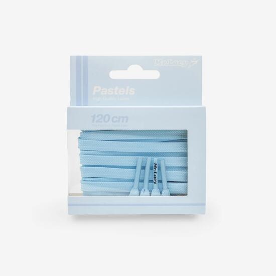 Lacets plats lifestyle premium unisexe, Flatties bleu pastel