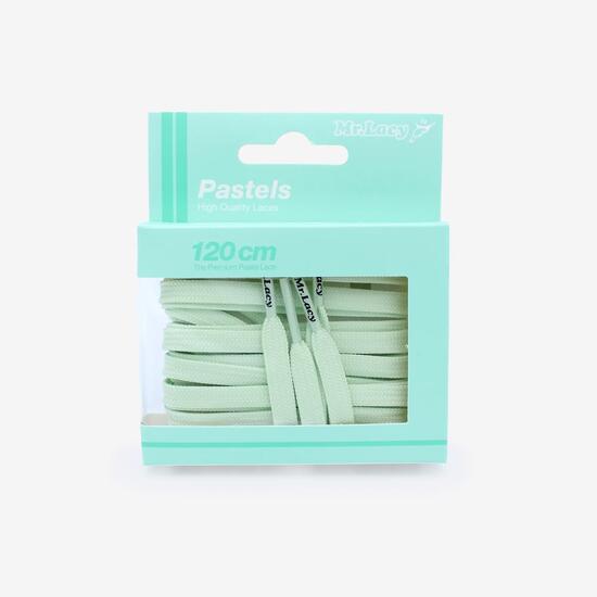 Lacets plats lifestyle premium unisexe, Flatties vert pastel