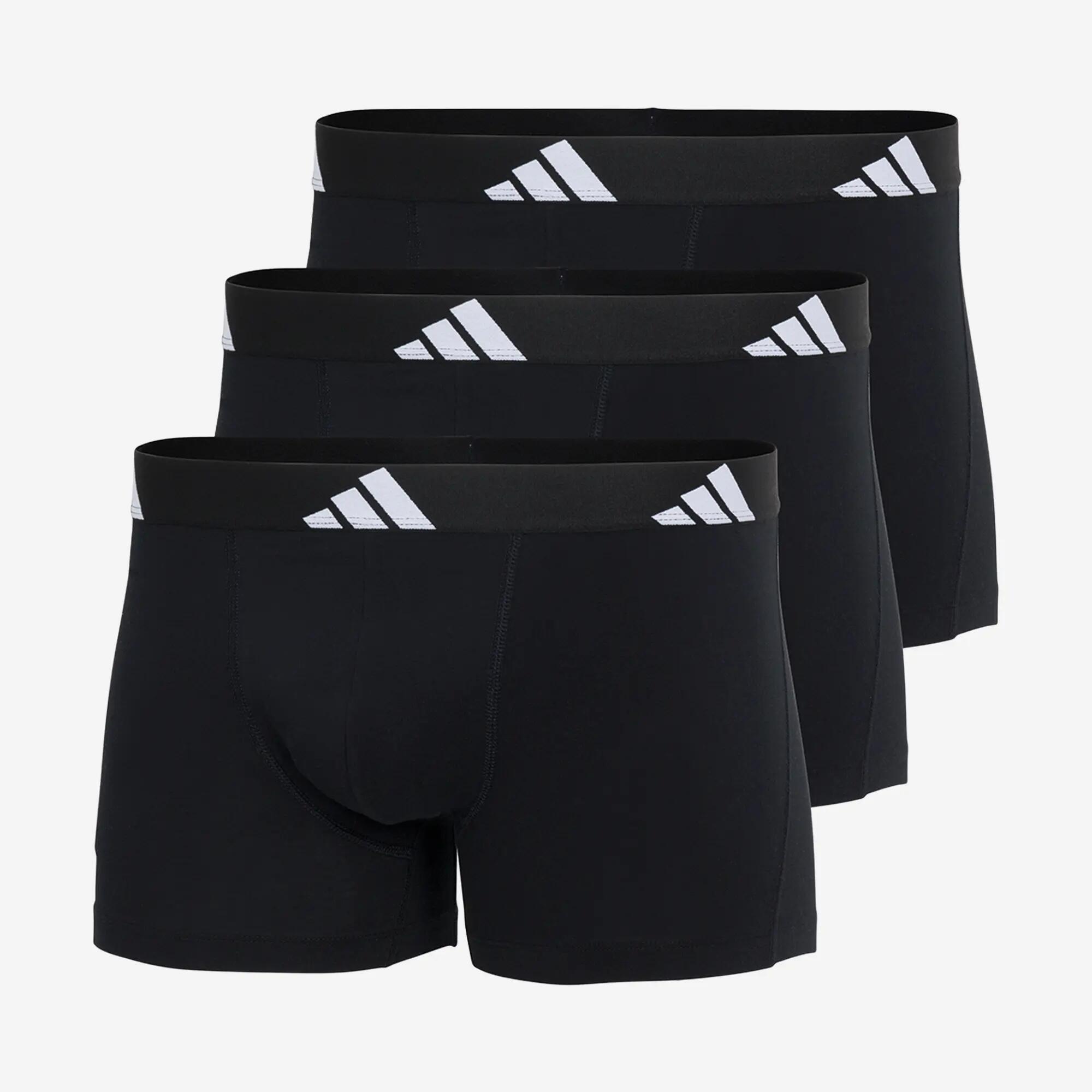 Boxer Court Lot de 3 Homme Active Flex Cotton Noir