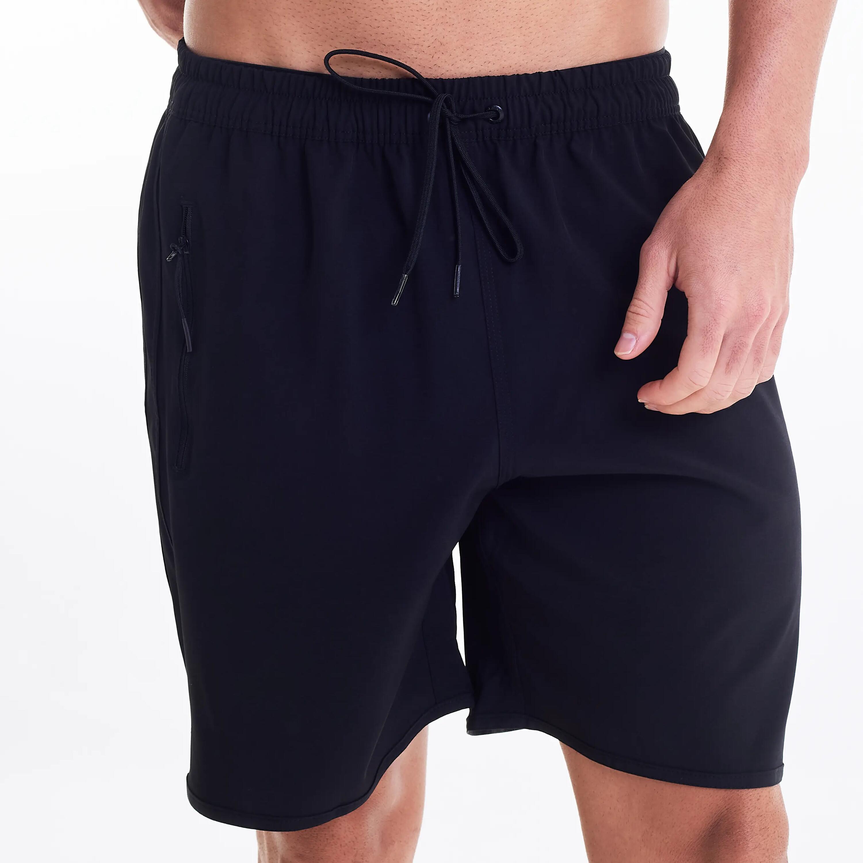 Pantaloneta de Surf Tribord Hombre Negro Bolsillo Cremallera 3/6