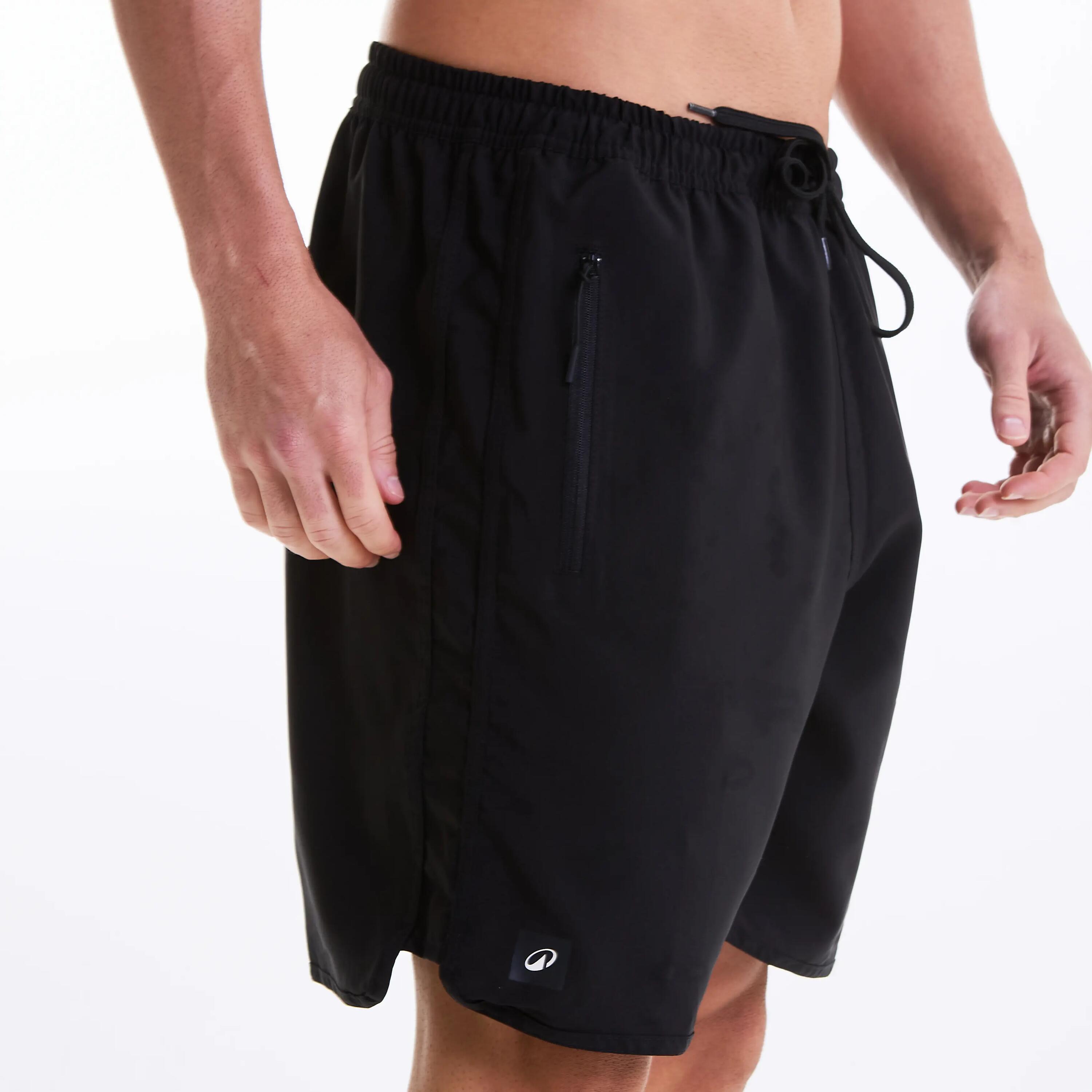 Pantaloneta de Surf Tribord Hombre Negro Bolsillo Cremallera 4/6