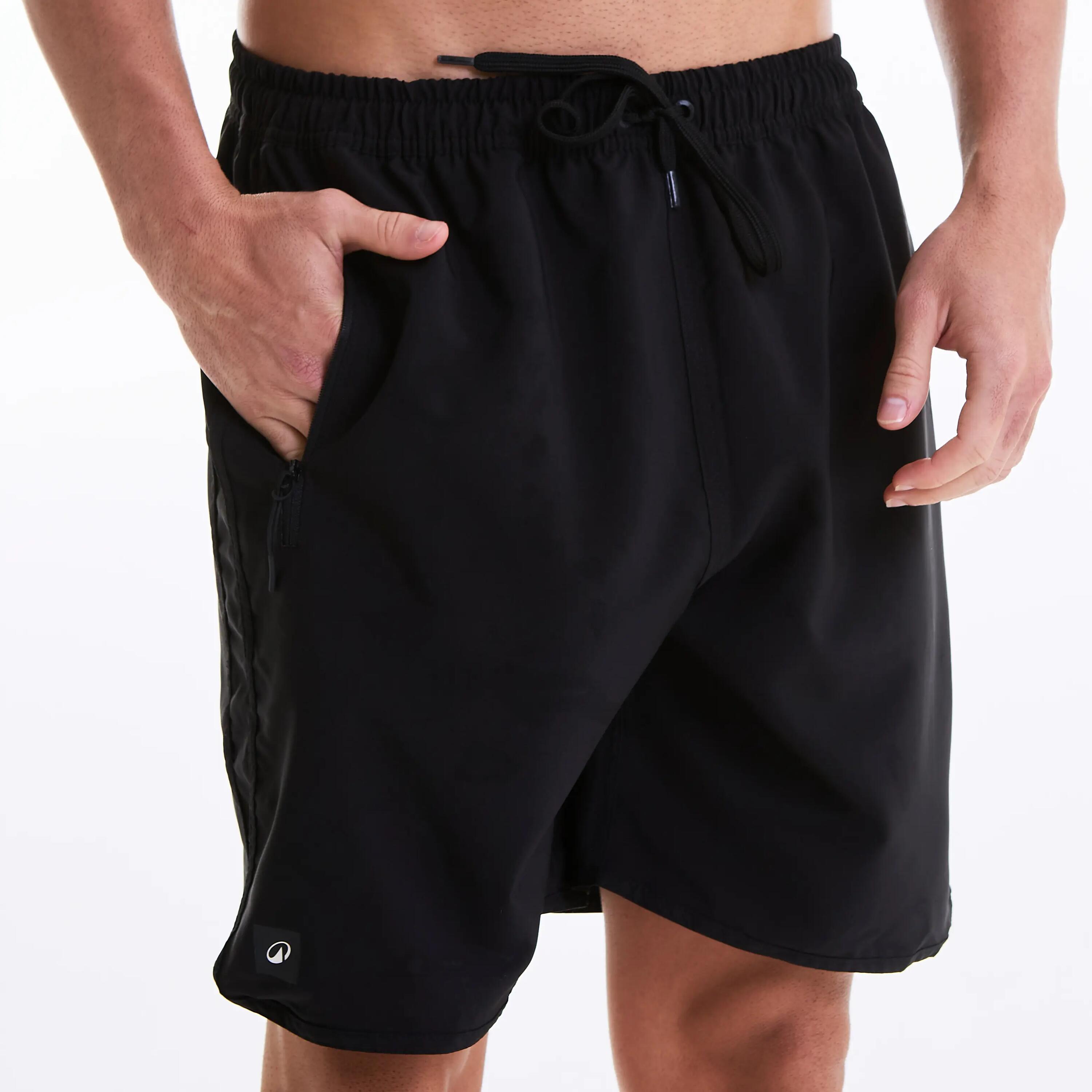 Pantaloneta de Surf Tribord Hombre Negro Bolsillo Cremallera 5/6