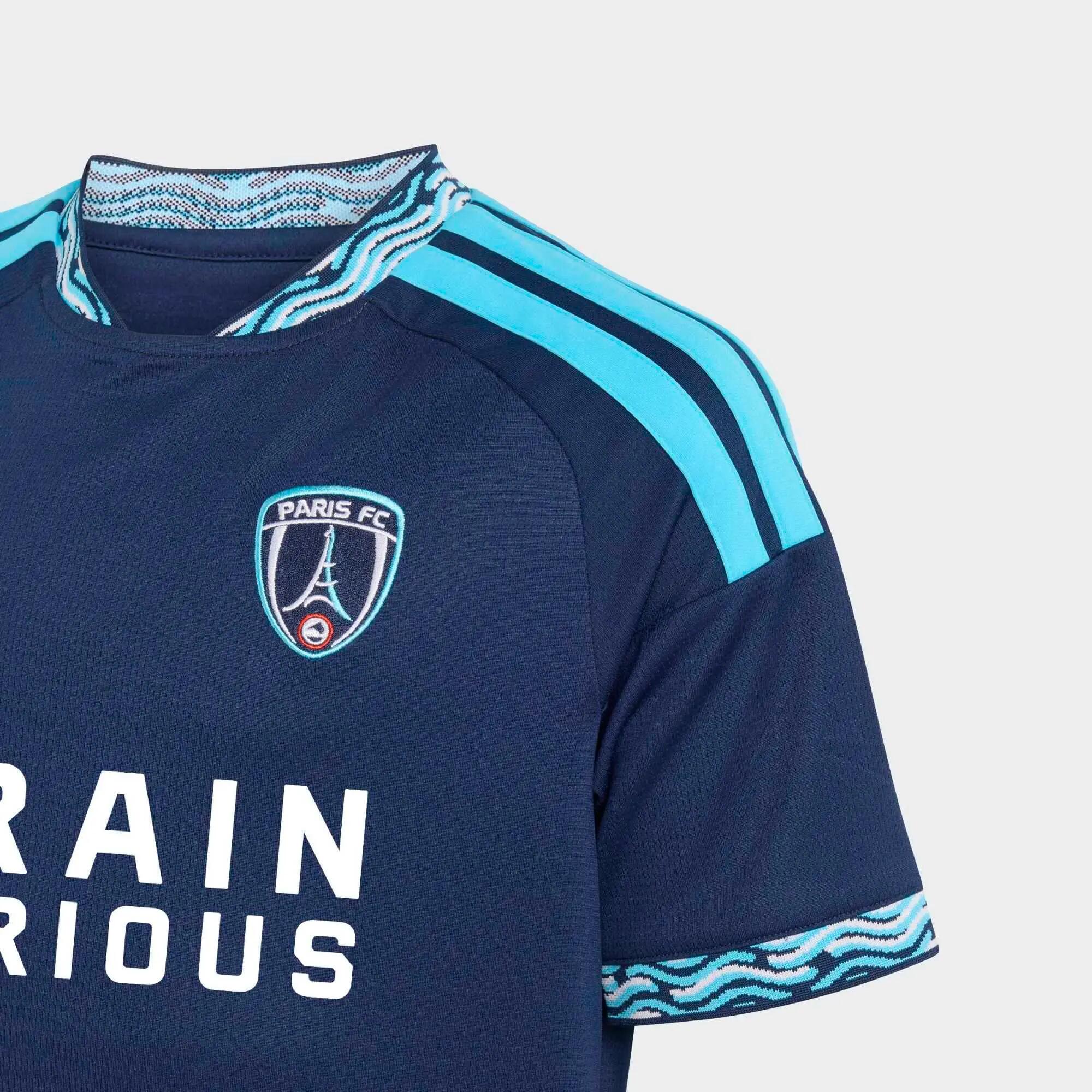 Maillot Domicile Paris FC Adidas Enfant Bleu Marine PFC saison 2026/2027 4/5