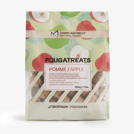 Friandises équitation Cheval et Poney - FOUGATREAT NATURELLE 500g POMME