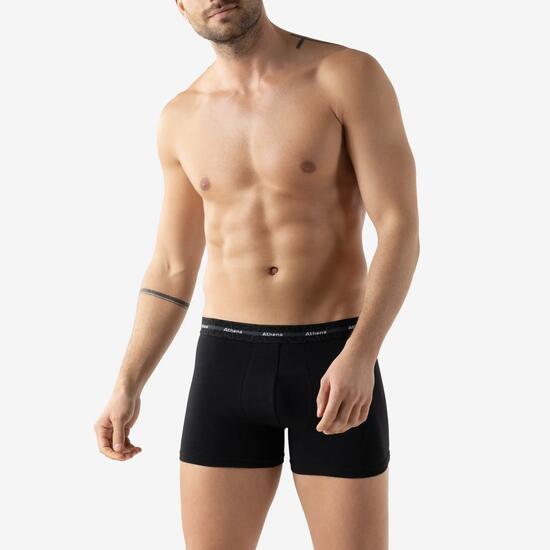 Lot de 3 boxers 720 Stretch Coton Homme Noir