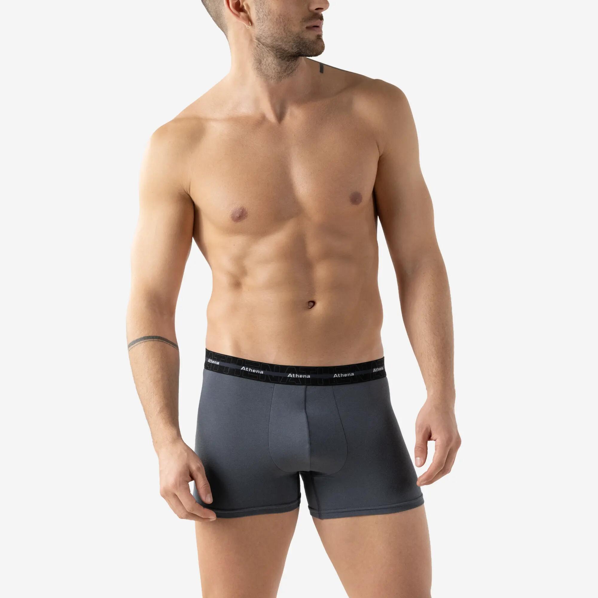 Lot de 3 boxers 720 Stretch Coton Homme Noir 3/4