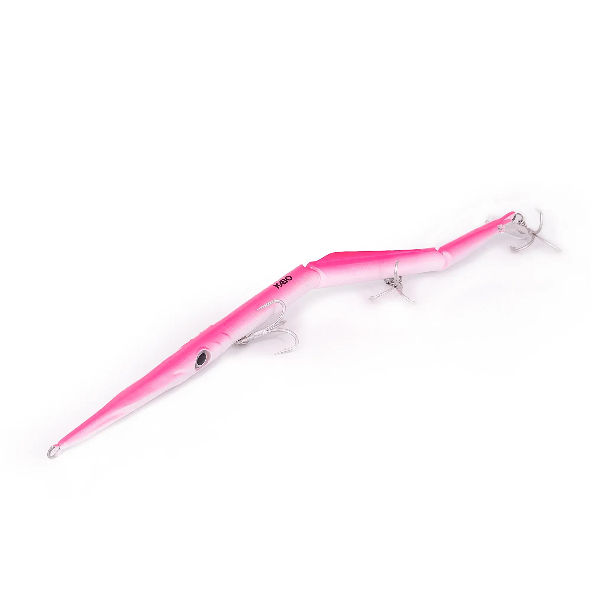 Needle pesca spinning mare Jatsui Kabo Aguglia jointed rosa perla 255mm sinking 2/5