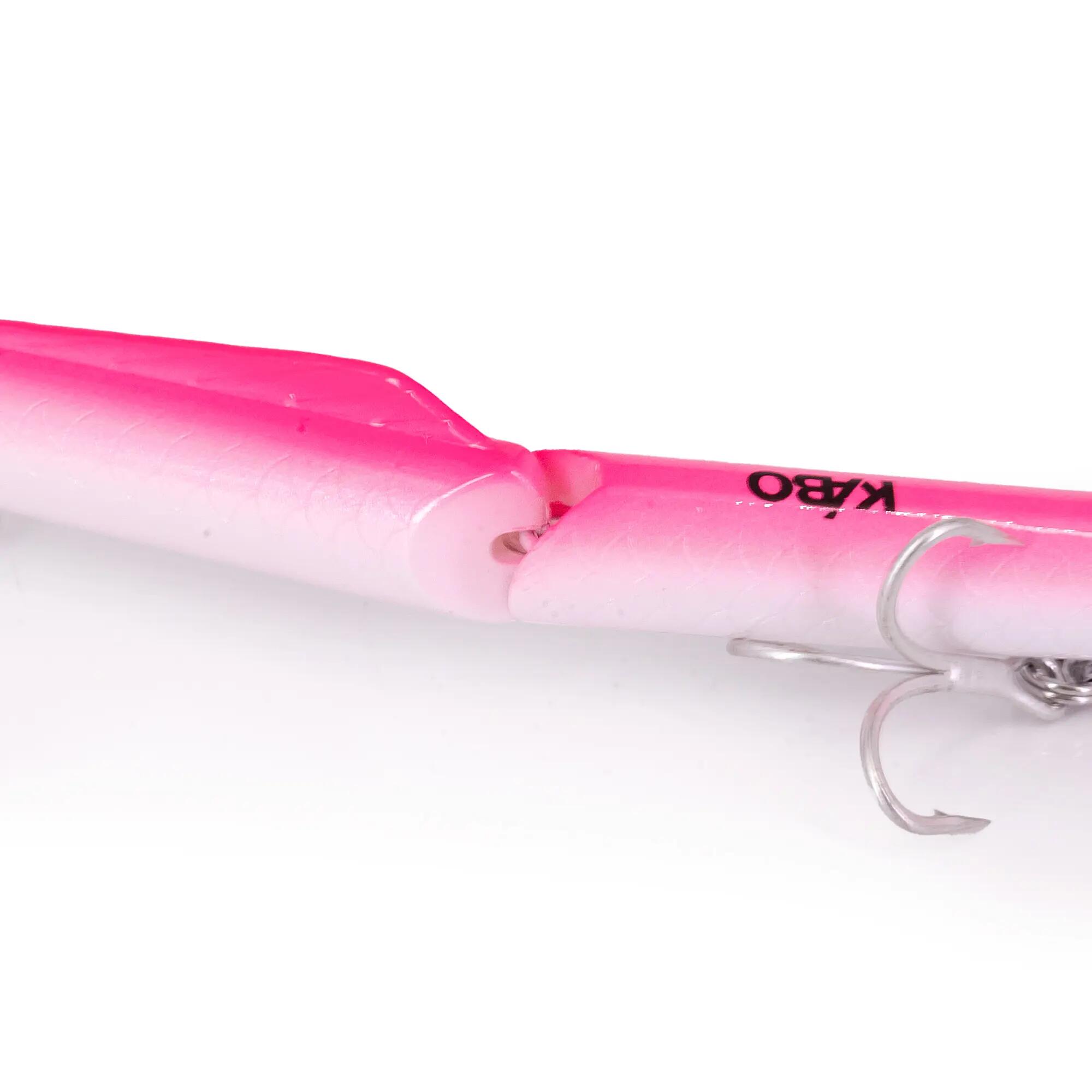 Needle pesca spinning mare Jatsui Kabo Aguglia jointed rosa perla 255mm sinking 5/5