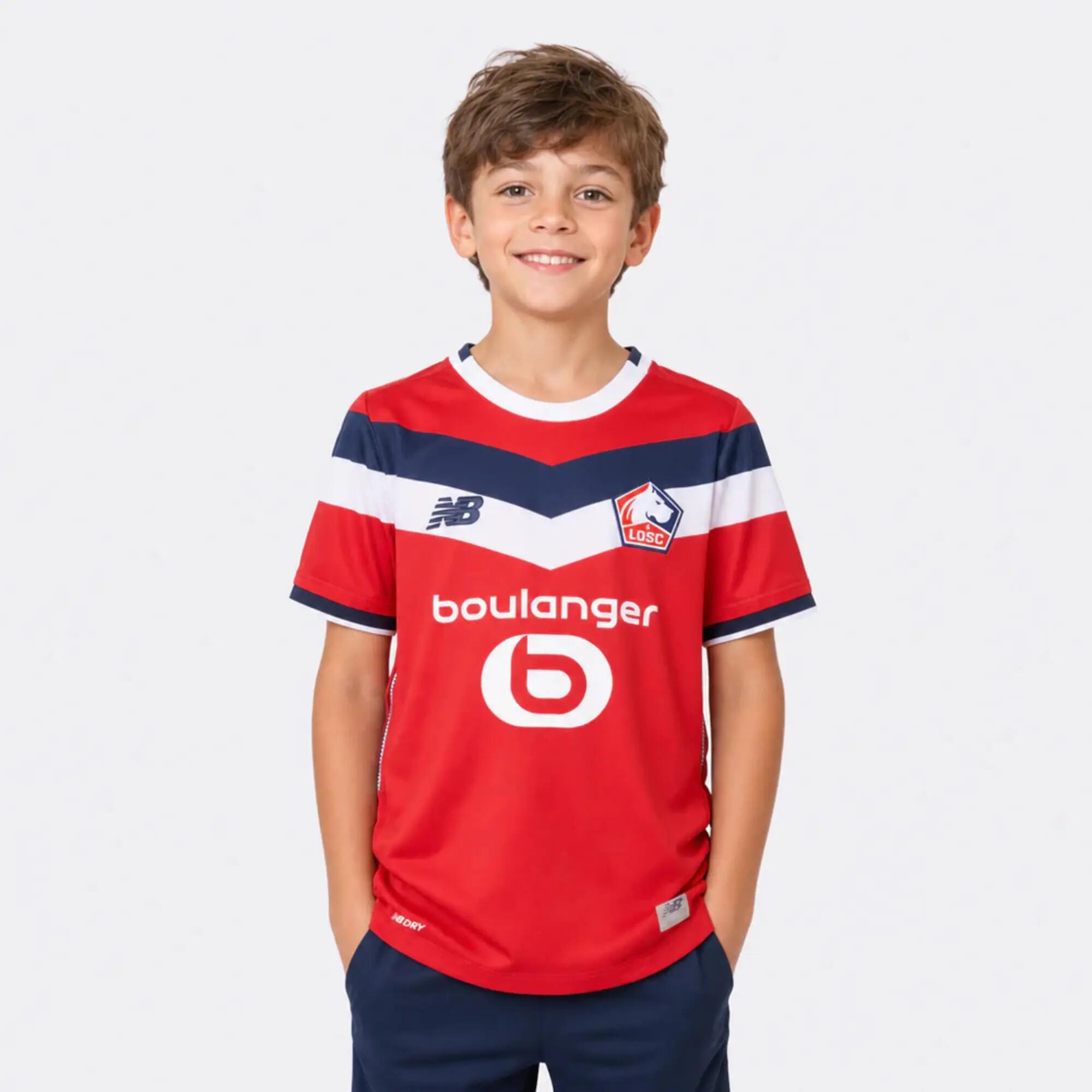 Maillot de foot LOSC Domicile 2026/2027 New Balance Enfant Rouge 3/3
