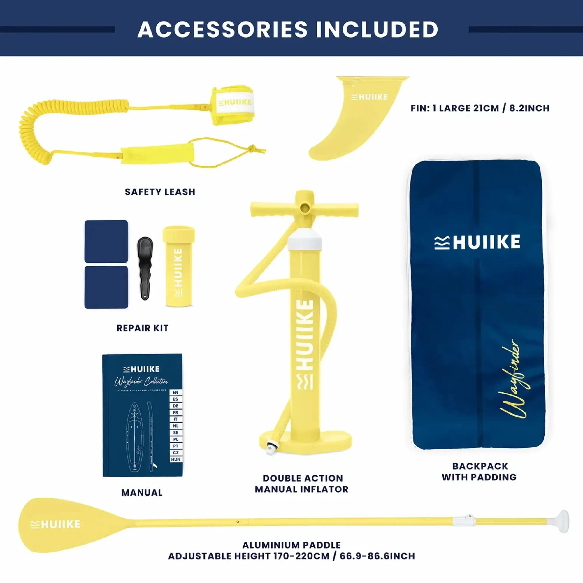 Tabla Paddle Surf Hinchable Touring 10’6” con Accesorios, hasta 130 kg, Navy 4/6